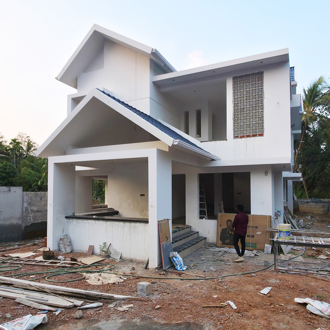 Site@Malappuram🏠🌆 #interiordesign #unisoninteriors #modularhome #bedroom #livingroom #modularkitchen