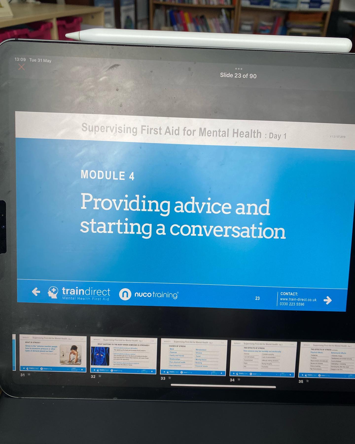 First Aid for Mental Health - Glasgow - June 2022, back to school for me. Really good to see such an important subject being taught in the education setting.