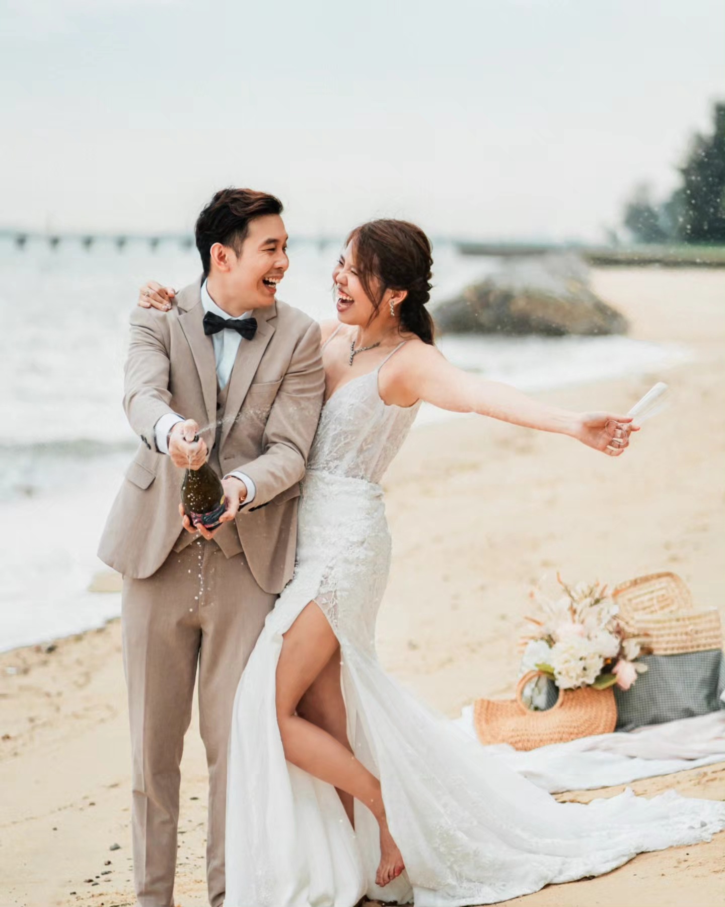 Back to the place where I said "Yes I Do!" Lets pop the champagne now with all our hearts and we'll pop it again in 5 months' time!! 🥂
Photo: @equariusphotography
Gown: @bridefullyyours
MUA: @celine_dearmuse @dearmuse.makeup
