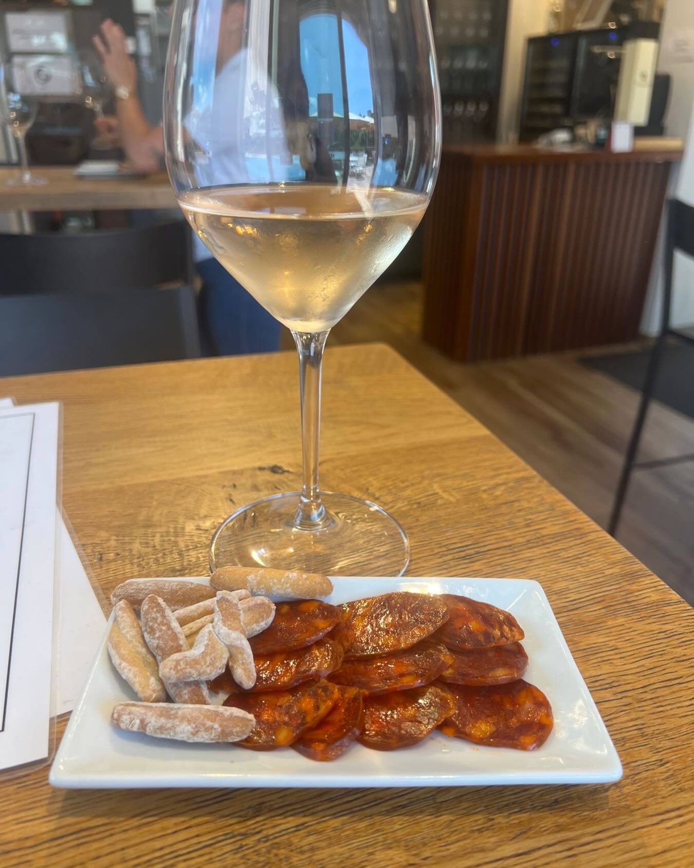 Always a lovely day when you visit Tihom. Sip back and relax and enjoy complimentary Spanish snack with every glass.