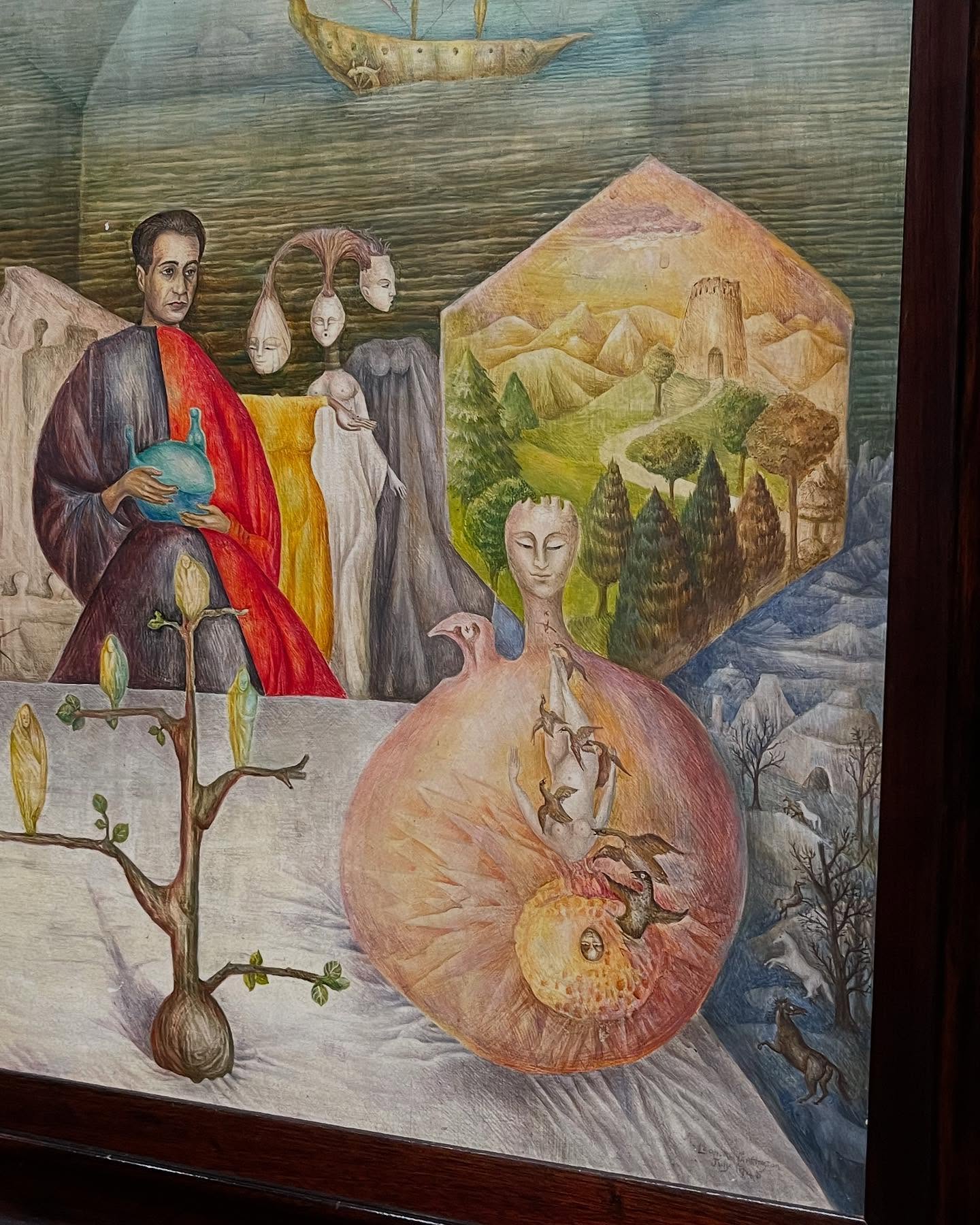 j'ai découvert une femme artiste, Leonora Carrington artiste surréaliste
Une. Exposition au musée du Luxembourg. Dont je n'avais jamais entendu parler… Aller faire un tour pour découvrir cet artiste et observer les détails et surtout les techniques qu'elles utilisent qui sont extraordinaires..
@leonoracarringtonestate @museeduluxembourg