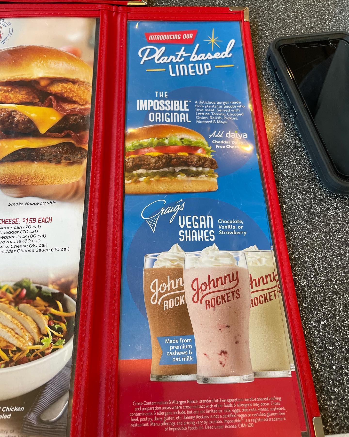 Thank you #johnnyrockets #vegan #veganfood