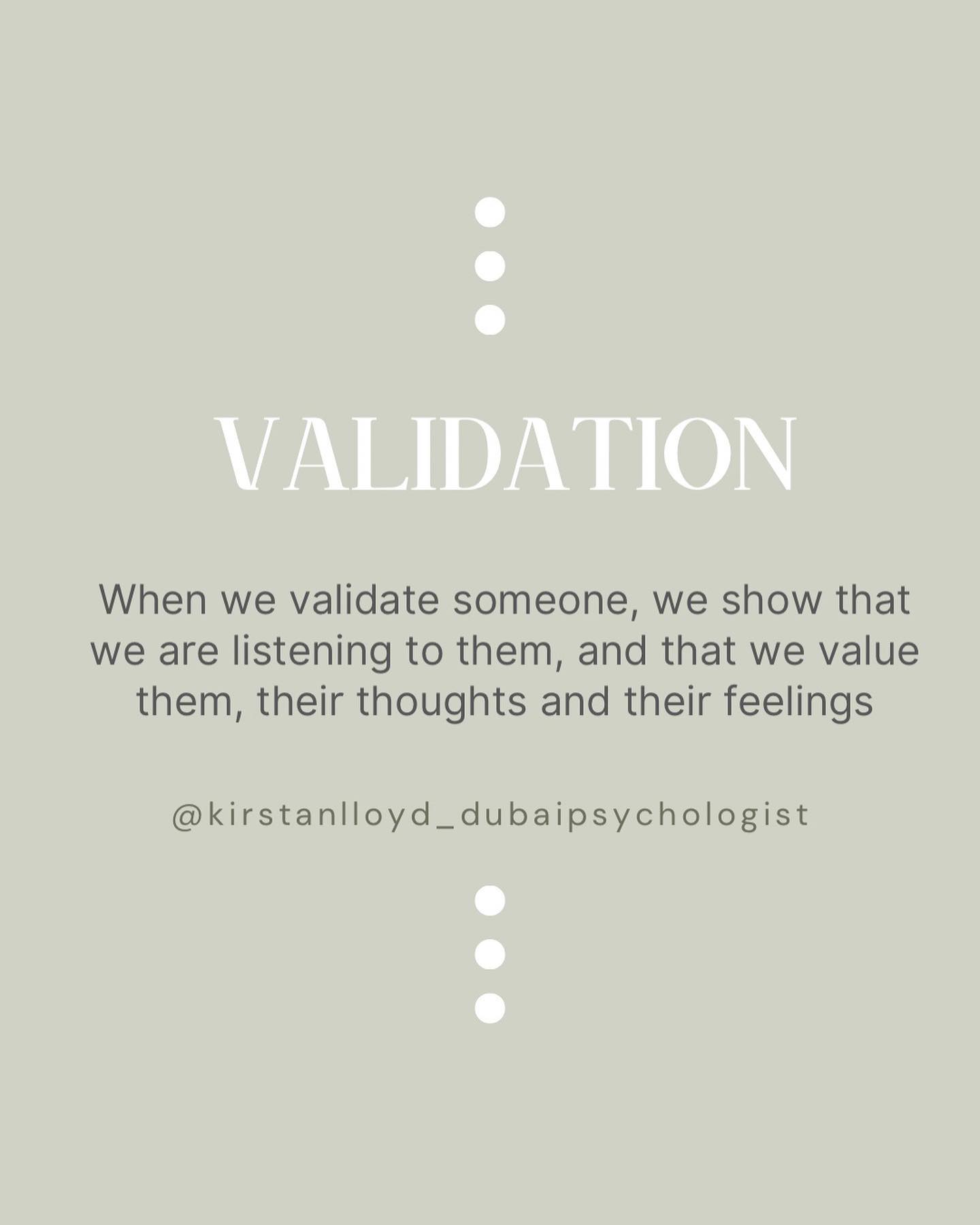 When we validate someone, we show that we are listening to them, and that we value their thoughts and feelings. This is important for effective communication.
We can show validation by saying something like:
“You make sense, and what makes sense is…”
#DubaiPsychologist #Psychotherapy #Psychology #Therapist #PlayTherapy #TeenTherapy #AdultTherapy #FamilyTherapy #CouplesCounselling #SkillsDevelopment #EmotionalWellBeing #RelationshipSkills #MentalHealth #EffectiveCommunication #ListenAndLearn #BuildConnections #CommunicationSkills #CommunicationIsKey #HealthyRelationships #ResolveConflicts #Empathy #ActiveListening #NonverbalCommunication #OpenCommunication #EffectiveListening #CommunicationMatters #CommunicationGoals #Validation