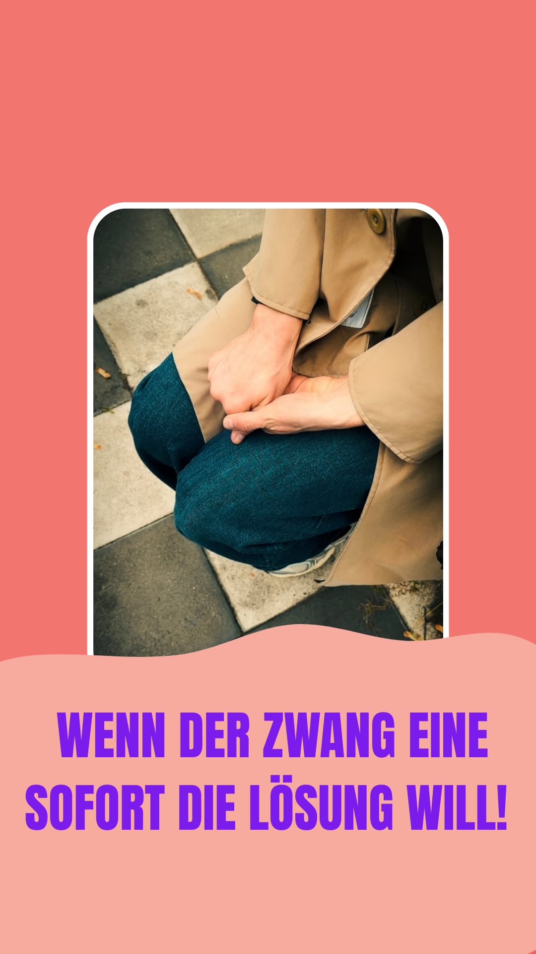 Auf vielfachen Wunsch, gerne diese Story nun als Reel 🙏.
Wenn sich alles in dir nach einer sofortigen Lösung anfühlt, ist oft nicht das Problem größer geworden – sondern dein System einfach überlastet.
Diese Dringlichkeit kennt fast jeder mit Zwängen. Es fühlt sich an, als müsste man jetzt sofort Klarheit bekommen. Jetzt sofort handeln. Jetzt sofort reagieren.
Aber genau hier kann ein anderer Schritt helfen:
Nicht tiefer in den Kopf gehen, sondern raus aus ihm.
Spaziergang. Bewegung. Atmen. Den Körper wieder spüren.
Und eben nicht, um das Problem zu lösen.
Manchmal entsteht genau dort der erste kleine Abstand.
❤️ Disclaimer: Ich spreche hier aus meiner eigenen Erfahrung mit Zwängen und dem, was mir auf meinem Weg geholfen hat. Das ersetzt keine professionelle Diagnose oder Therapie. Wenn du merkst, dass dich deine Symptome stark belasten oder du unsicher bist, hol dir bitte Unterstützung bei Fachleuten, die dafür ausgebildet sind. Meine Inhalte sollen Orientierung geben, Mut machen und das Gefühl vermitteln, dass du mit all dem nicht alleine bist – sie sind aber keine Behandlung und auch keine Anleitung für therapeutische Entscheidungen.