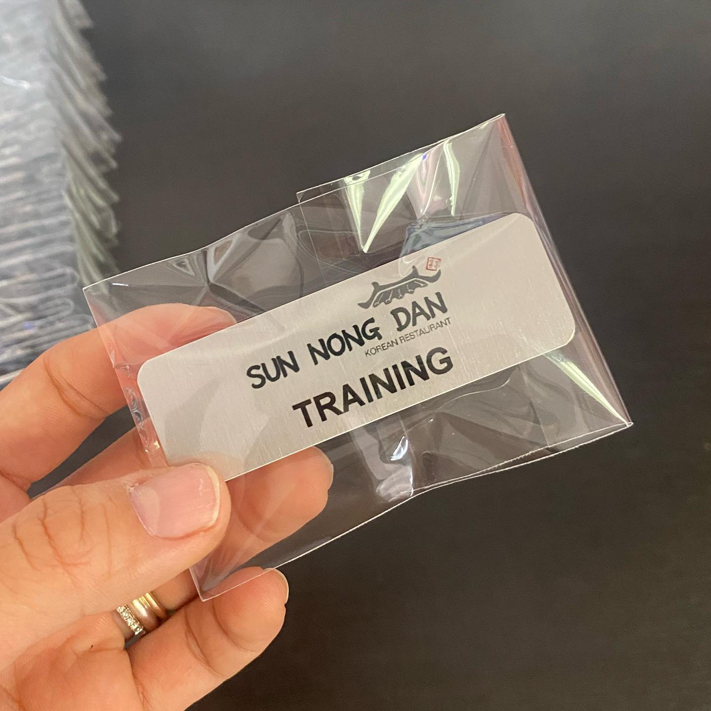 Name tags with magnetic backing for @sunnongdan ☺️
#nametags #sublimation #smallbusinessowner #supportlocal