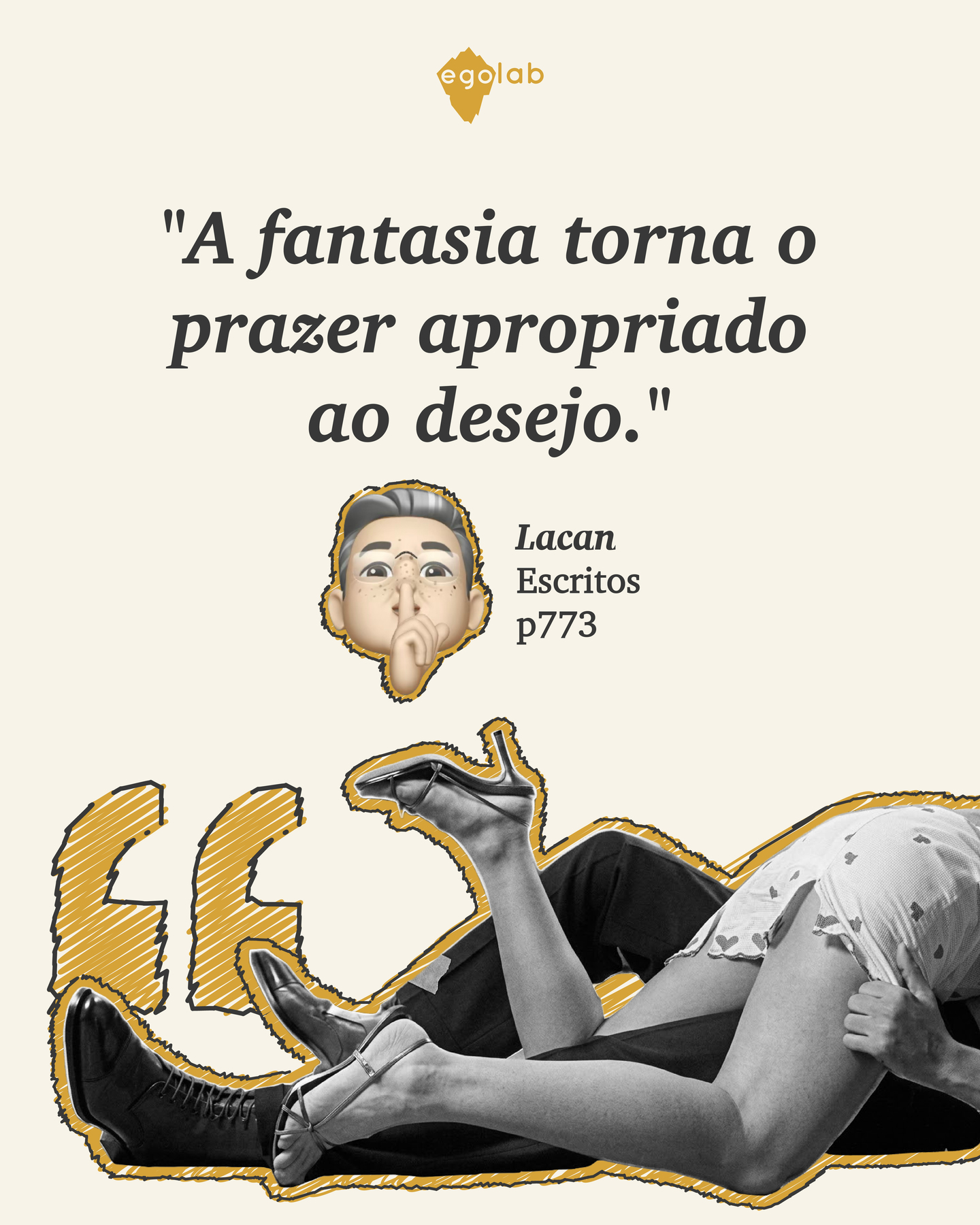 A fantasia é uma forma de preencher a lacuna entre o desejo e a realidade. A fantasia é uma construção psíquica que cria uma imagem idealizada do objeto de desejo, tornando-o mais atraente e satisfatório. A fantasia, portanto, é uma maneira de lidar com a frustração do desejo.
