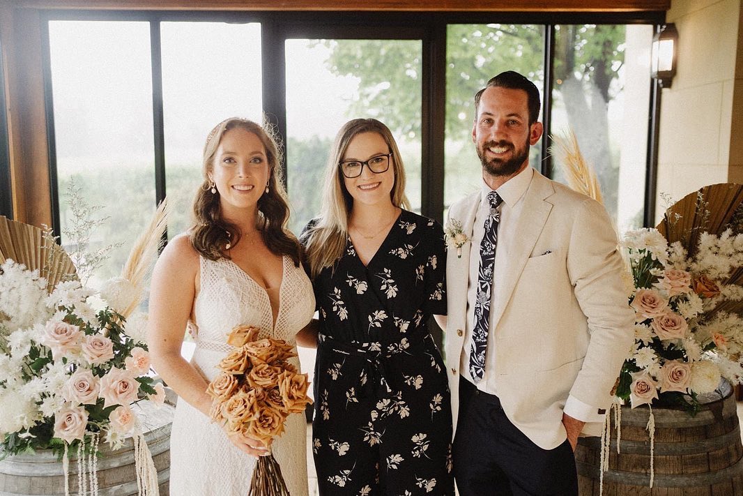 ➖ KATHLEEN & DAVID ➖
This weekend last year I was marrying these two legends with my little Lachie growing in my belly. 💕 It was a rainy day but they didn’t let it ruin their fun! Kathleen’s sister Hannah actually conducted half of the ceremony and it was really beautiful.
Their review of my services:
“You made our day so lovely. You’ve been great to deal with and part of something we won’t forget.”
I hope they celebrated their first wedding anniversary in style. 🥂
Photography: @thomstewart
Flowers: @sierra.blooms
Venue: @centennialvineyards