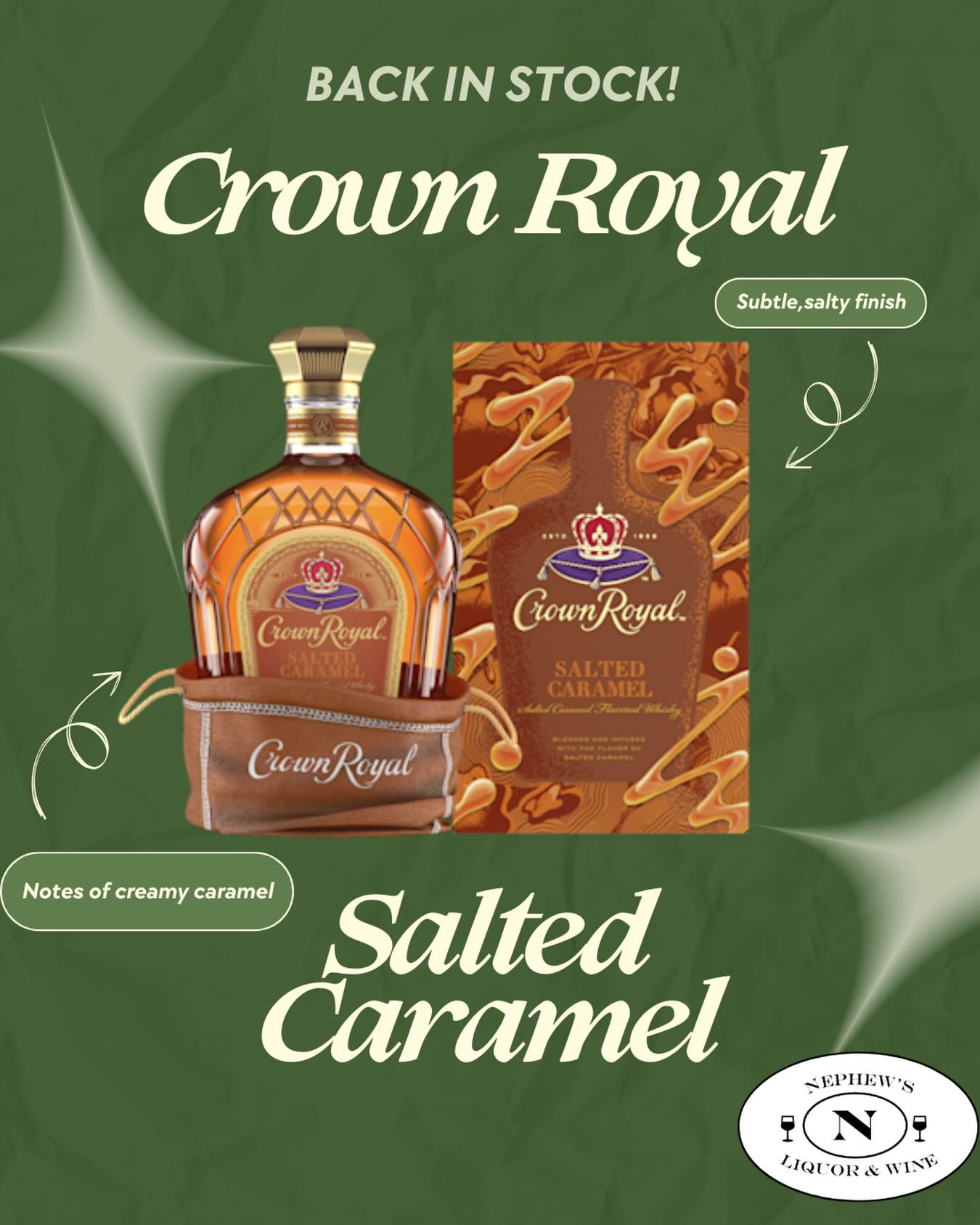 👑 Crown Royal Salted Caramel is back for a limited time!
Grab yours while you still can. 🥃
☘️ HAPPY ST. PATRICK’S DAY! 🌈 @crownroyal #whiskey #lakechamplain #adirondacks #quebec #upstateny