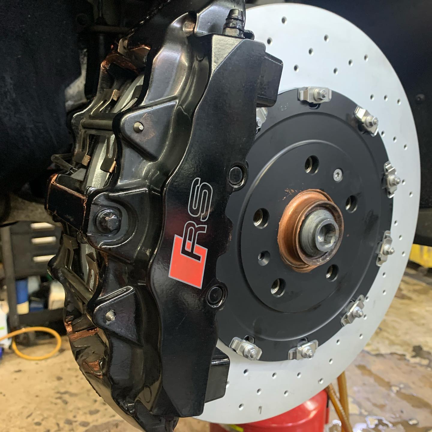 Just another day at work… #brakejob #rs4b7 #quattro #audi