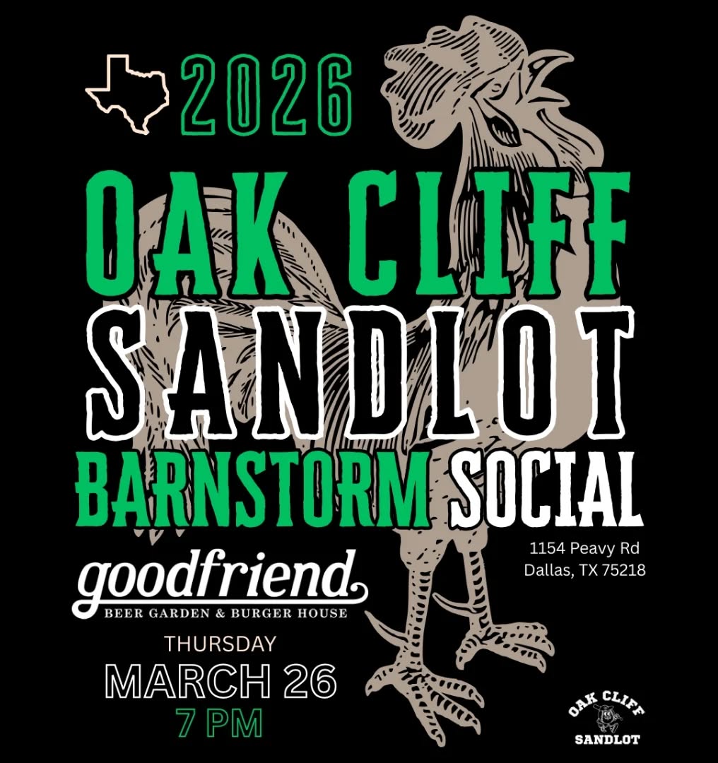Next week's barnstorm starts with a social at @goodfriendbg
#LetsDoBaseball
Www.oakcliffsandlot.com
-
#oakcliffsandlot #sandlotrevolution #coedbaseball #sandlotbaseball