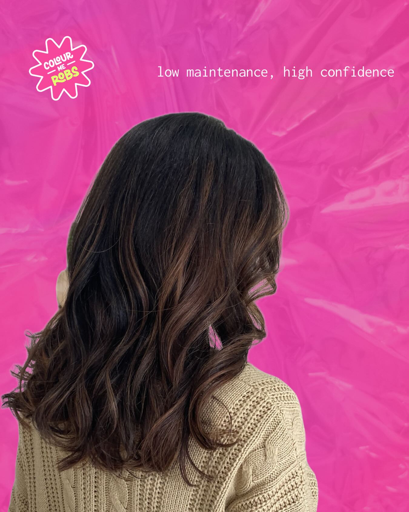 Your fresh colour doesn’t have to be high maintenance
OR high impact!
Believe it or not I love to create subtle, natural hair too!
Let’s get you feeling like your true self again 🤍 I’m here to help 🥰