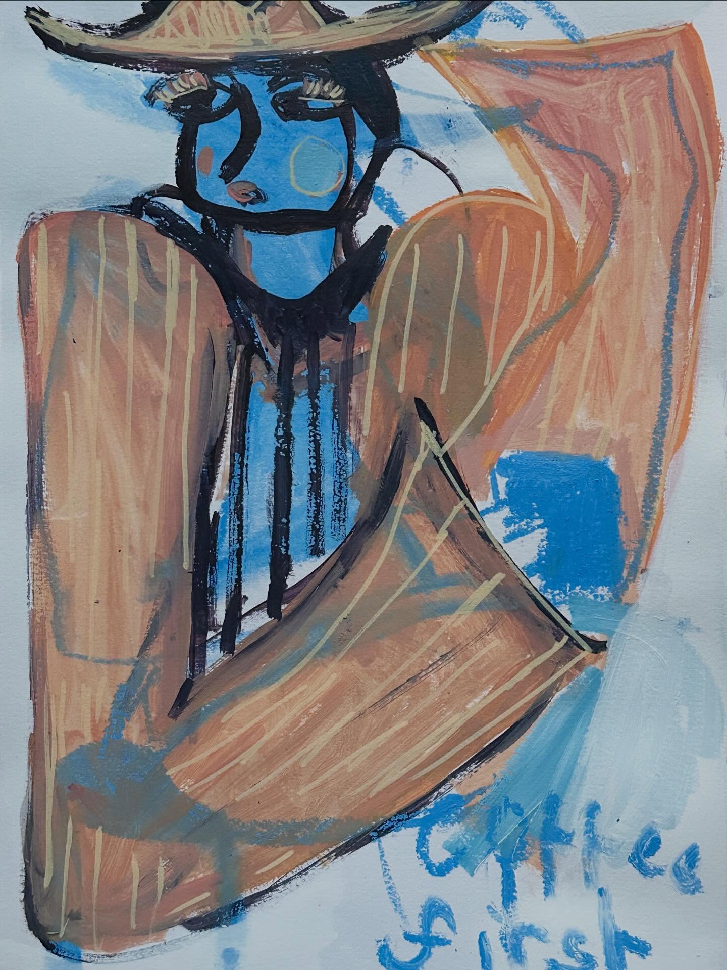 I felt down today, so I drew something to resemble my mood.
Some days just feel a little heavier and sadder than others.
In an attempt to feel better, I forced myself to draw something after a walk over scrolling or watching tv. Drawing normally always makes me feel a little bit better, even if I make something shit.
I painted this with zero expectations and wasn’t too sure what I was even aiming for… I just wanted to put down some paint.
The end result was better than expected. ‘Blue lady’ is now a good reminder to get out of my own head and just physically do something, rather than sit and ruminate about how sad I feel (which of course just makes everything worse).
Anyway, tomorrow shall be better.
💙
💙
#affordableart #artprints #homeart #femalebodyart #bohoart
.