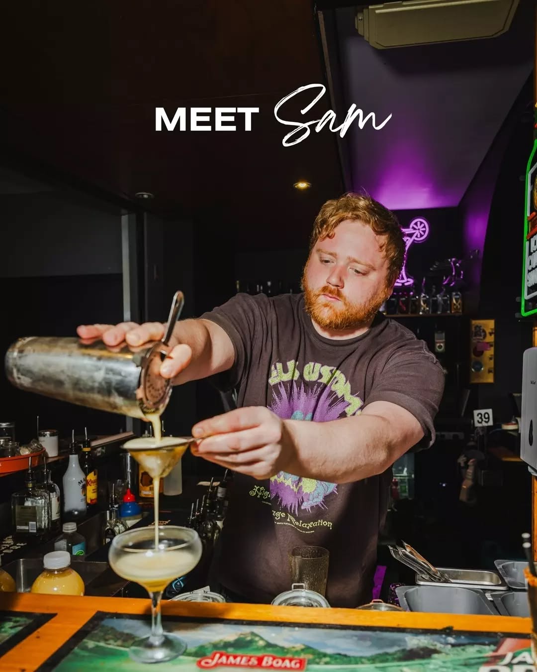 If you've been to Alchemy, you already know Sam 💥
We're kicking off a new series featuring the team, starting with the man who knows the cocktail menu better than his own phone number.
Sam's core memories include the high-key chaos of our Reggaeton nights to the chill acoustic nights, especially last Christmas Eve.
Drop a 🍸 in the comments if Sam has ever made you the perfect martini!