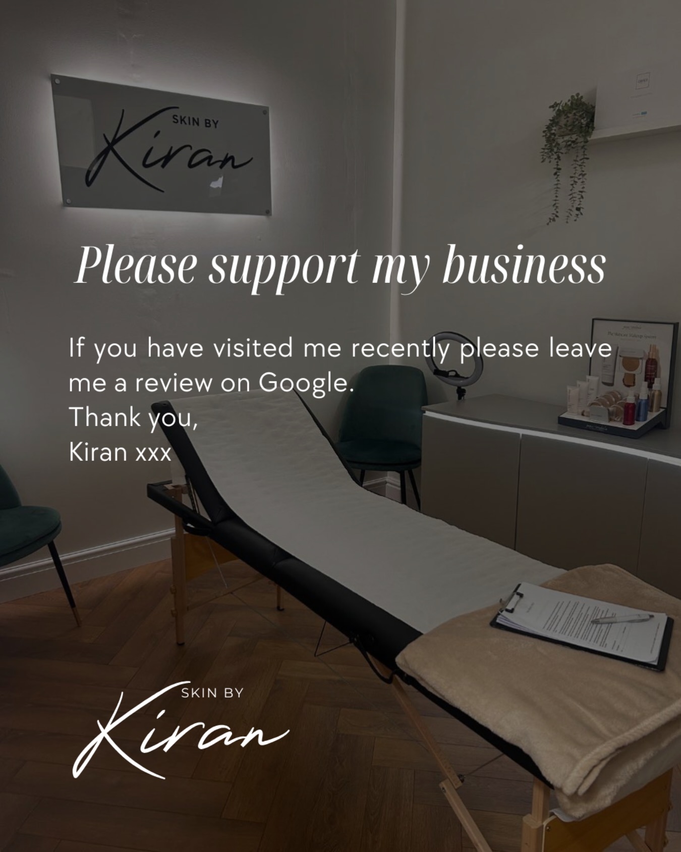 ✨ A little favour to ask… ✨
I’ve had such an amazing start to the year, with so many new faces, lovely messages and kind feedback — I’m so grateful for the support 🤍
If you’ve visited me and been happy with your experience, I’d really appreciate it if you could take a minute to leave me a review on my Google page. It truly means the world to a small business like mine and helps others feel confident when choosing a practitioner.
👉 Leave a review here: https://share.google/QX7UQRsSDWfL8MmPF
Thank you again for your continued support — it never goes unnoticed 💛
With love,
Kiran x