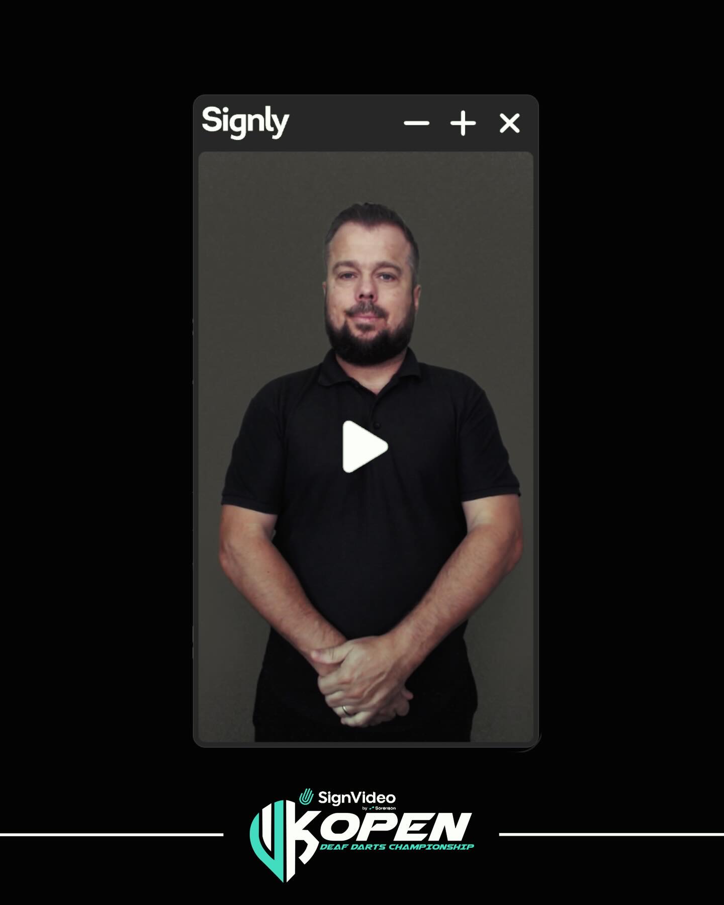 DDO is also proud to collaborate with @signlyapp , who are supporting us by providing BSL translation across our digital platforms. Their technology allows Deaf users to access website content through British Sign Language, helping remove barriers and making information more accessible for the Deaf community.
Accessibility is at the heart of what DDO stands for. By working with Signly, we are ensuring that our players, supporters, and the wider Deaf community can engage with our website and updates in their first language, BSL. This collaboration strengthens our commitment to inclusion and sets a new standard for accessibility in Deaf sport.
Together, we are continuing to build a competition and community that is truly accessible for everyone.
View BSL by Signly: www.deafdarts.org