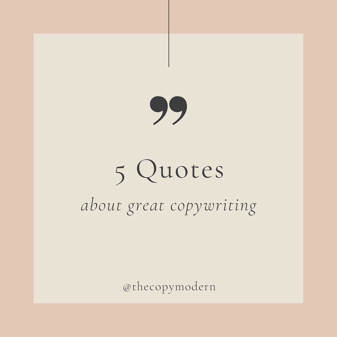 🖋Some of my favorite quotes from successful copywriters!
#copywriter #copywriting #sanantoniocopywriter #sanantoniosmallbusiness #salescopywriter #websitecopywriter #marketingtips #onlinemarketing #copywritingtips #copywritingforcreatives #copywriting101 #contentmarketing #emailmarketing #contentmarketingtips #copywritingservice #digitalmarketingtips #emailcopywriter #marketinghelp #writingtips #smallbusinessmarketing #businessgoals #creativebusiness #freelancers #smallbiztips #brandstorytelling