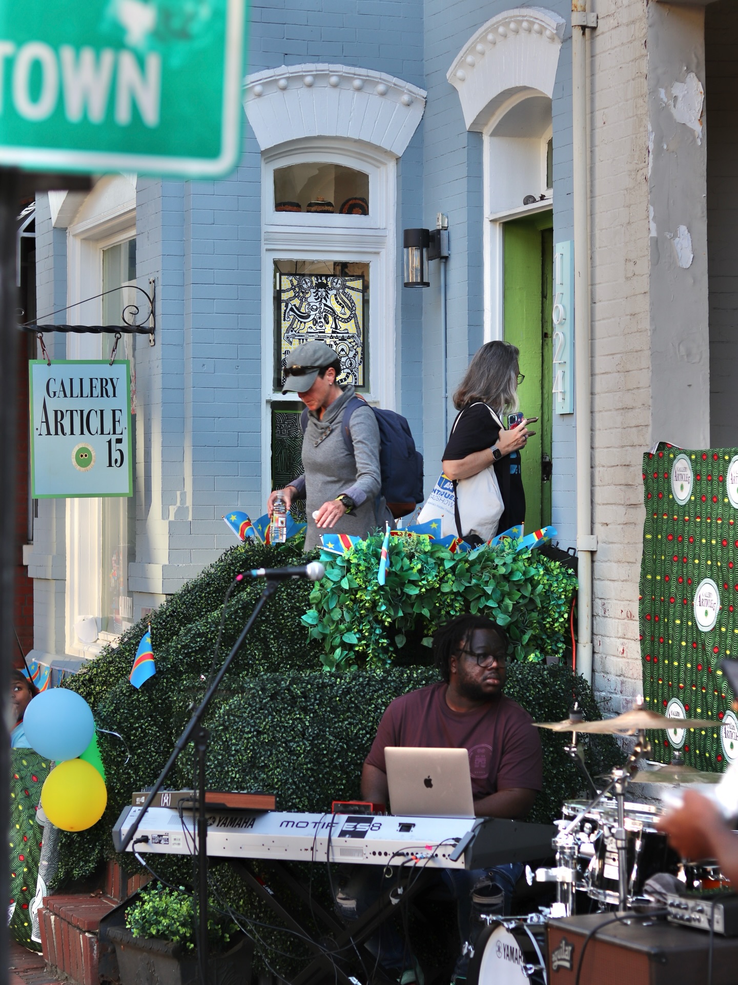 Visit @galleryarticle15 during the Georgetown Art Walk on March 21 from 12–5pm.
More than a dozen local venues will feature photography, paintings, sculpture, and mixed media, with opportunities to meet artists and explore their work.
Founded in 2022, Gallery Article 15 focuses on contemporary art from the Democratic Republic of Congo. The current exhibition, The Mosaic of Life: Stories of a Fractured World, features self-taught Congolese artist Jérôme Kasongo, whose vibrant mosaics transform everyday cracks and breaks into symbols of hope.
From 2–5pm, DJ Roger Muntu will be spinning classic and modern Congolese music.
📍@galleryarticle15
1624 Wisconsin Ave NW
Note: These photos are from 2025 and the exhibit featured will differ.
#GeorgetownDC #GalleryArticle15 #GeorgetownArt