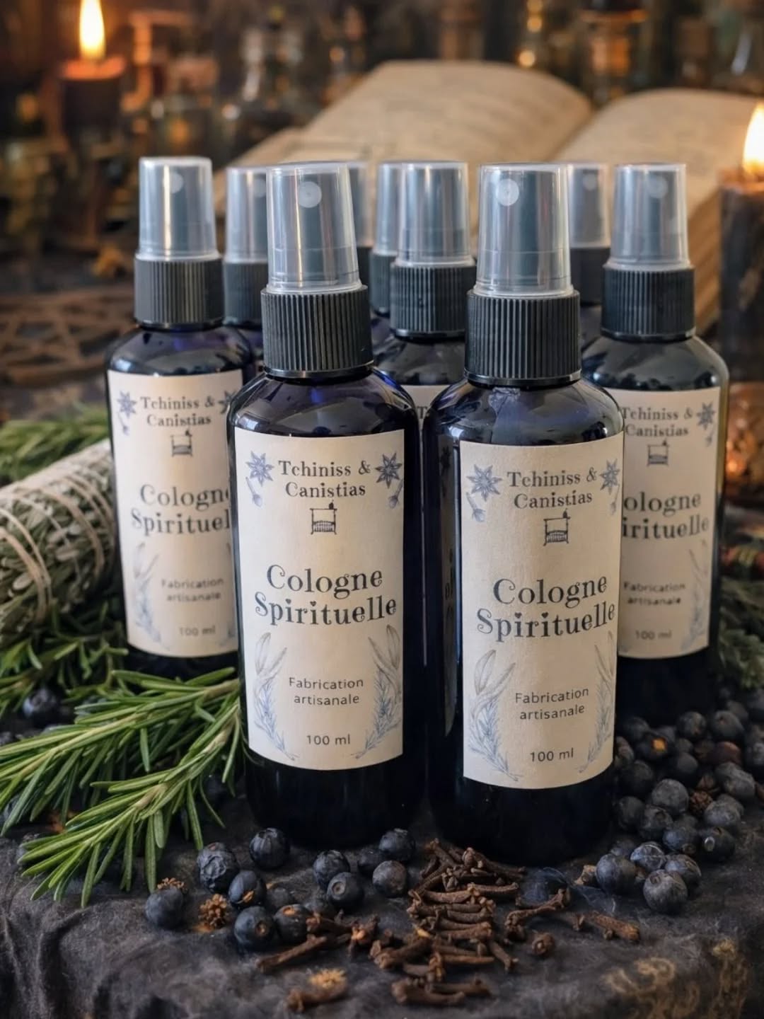 Ça y est, c'est fini !
40 jours de macération dans une base d’eau de Cologne, avec des plantes choisies pour leur usage en sorcellerie : romarin, sauge, thym, laurier, associées à des épices : clou de girofle et baies de genévrier, et des agrumes (orange, pamplemousse, citron). Quelques gouttes d’huiles essentielles de mandarinier et de giroflier viennent compléter l’ensemble.
Le résultat : une Cologne vibrante, fraîche, épicée, clairement axée ici sur la purification et la protection !
Une toute petite production artisanale, à partir d’ingrédients issus de mon jardin ou de ma cuisine. Réalisée et mise en bouteilles avec intention.
Pourquoi utiliser une Cologne spirituelle ?
✔ purifier un lieu (autel, maison, espace de travail)
✔ accompagner un rituel de nettoyage énergétique
✔ renforcer une intention de protection
✔ marquer un nouveau départ (changement de cycle, renouveau, Ostara…)
✔ se recentrer et poser ses limites énergétiques.
J'en aurai avec moi ce weekend à la Sorcière academy @leboudoirdessorcieres et le weekend suivant à l'occasion du @le._symposium pour lequel je vous prépare toute une gamme protection et nettoyage !
Si tu as peur de rater ça, n'hésite pas a réserver ton flacon en MP !