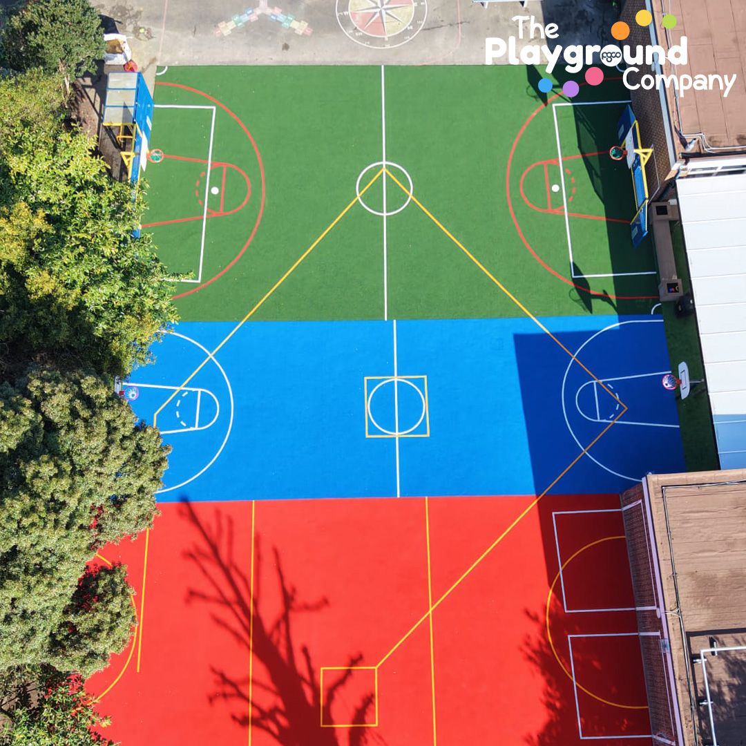 Transform your space with an artificial grass Multi-Use Games Area (MUGA)⚽
Our Lady Queen of Heaven Catholic Primary School in London now has a bright, exciting sports area in their playground🤸
Zoned using coloured multi-play artificial sports grass, this area is now equipped for football, netball, rounders and basketball🏀
Find out how we can help you transform your playground with the addition of a Multi-Use Games Area on our website!
#SchoolSports #SchoolFootball #MUGA #PlaygroundSports