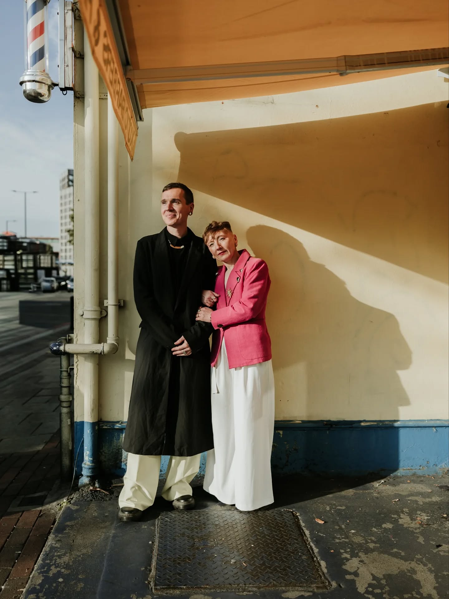 Vince & Richard in Wandsworth 🩷🖤
.
.
.
London elopement - LGBTQ+ wedding - City wedding - Trans lives matter - Wandsworth town hall