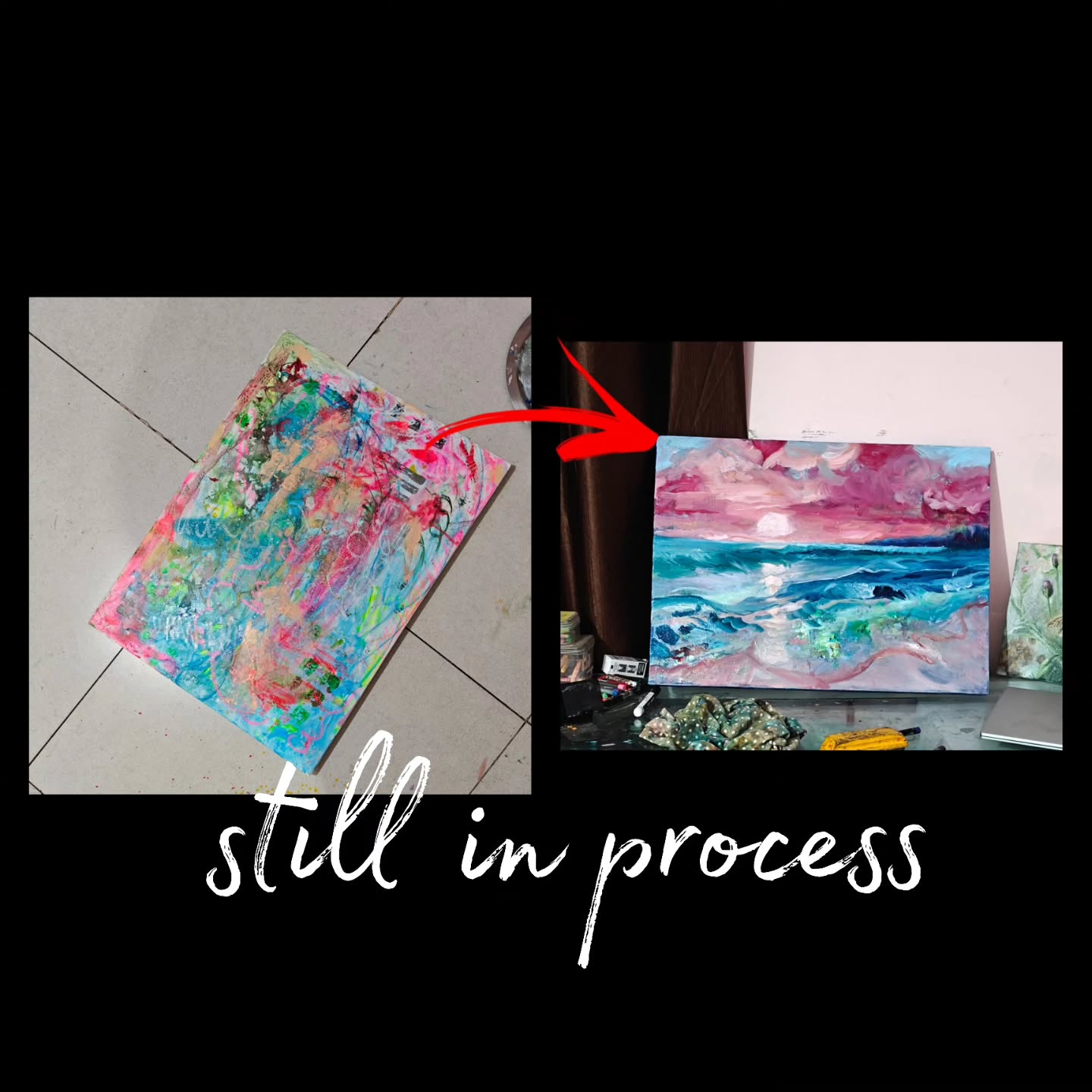 I love art coz it gives me the power to create, to convert mess to the beautiful... This feeling feels my soul with immense contentment . #artist #art #happiness