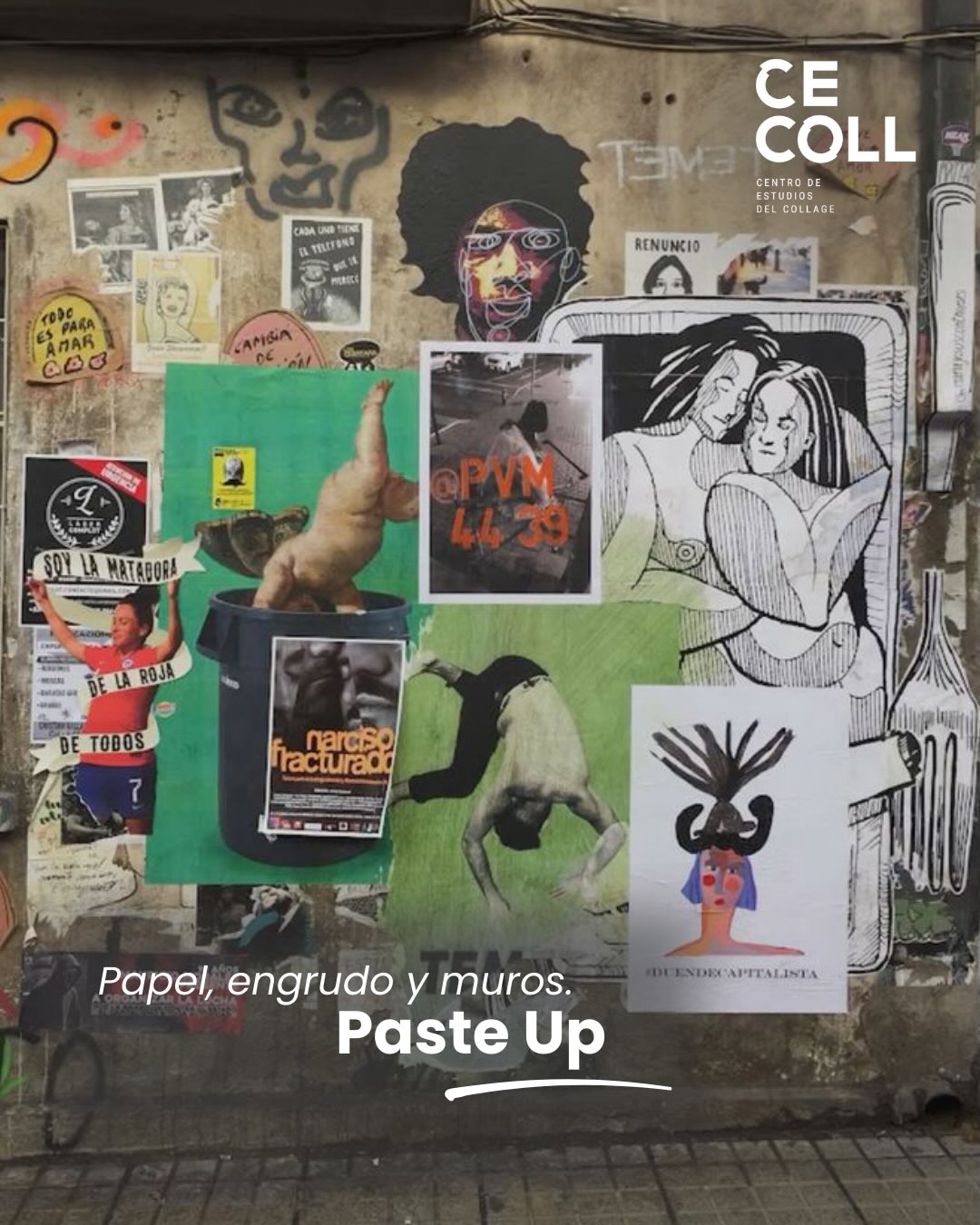 El collage no siempre vive en un escritorio. El paste up puede considerarse su versión más libre. Es la técnica de llevar tus composiciones desde la mesa al espacio público, permitiendo que el clima, el paso del tiempo y las personas completen la obra. 🌦️👥
¿Has pegado tus obras en las paredes de tu ciudad?
#collage #cecoll #malrecorte #collagechile