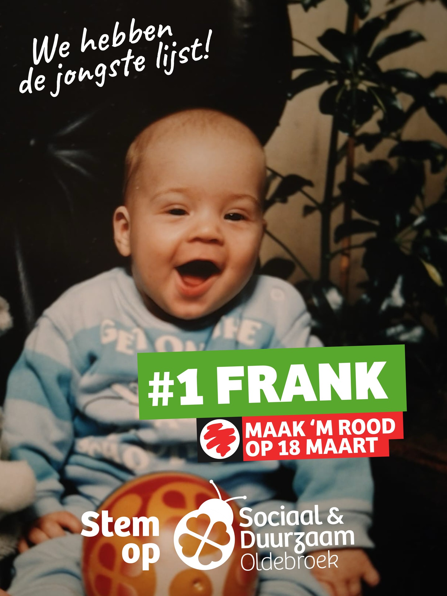 We sluiten deze serie af met Frank: onze lijsttrekker. Ga stemmen morgen! 📝