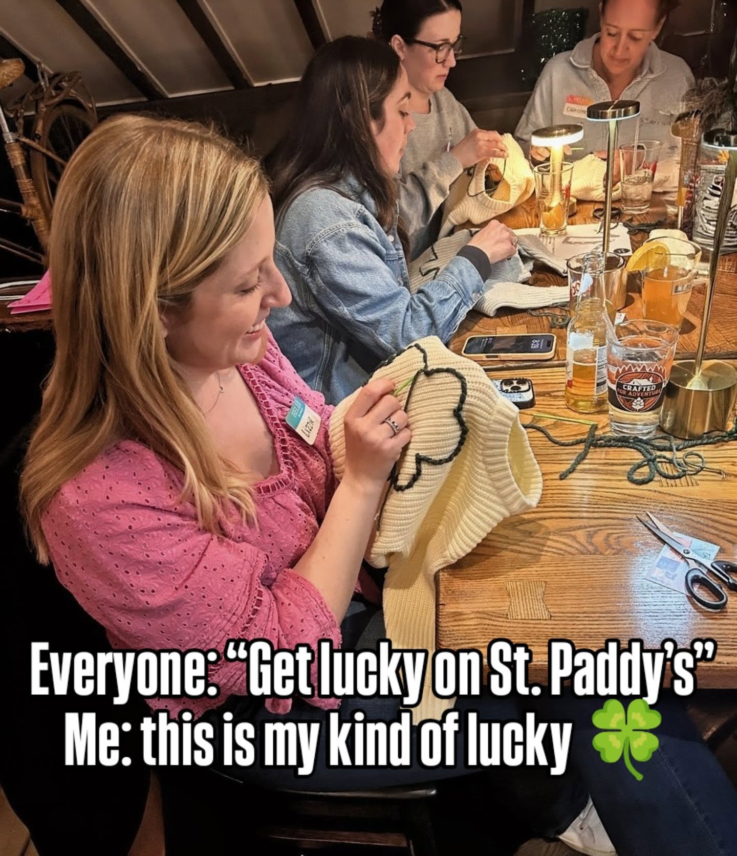 I used to take shots on St. Patrick’s Day…now I stitch 🪡🍀
Turns out… my inner grandma was the life of the party all along 💚
#nj #bergencountynj #HandEmbroideryWorkshop #NJEvents #njeventplanner