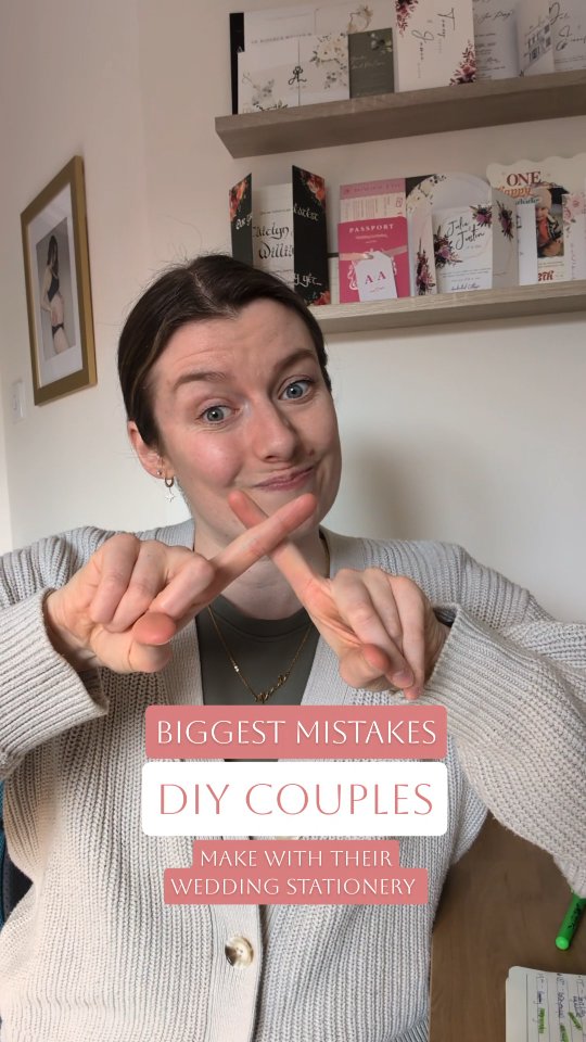 Thinking of DIYing your wedding stationery?
Read this first 👀💌
I get it, tik tok and insta reels makes it seem like the easier & cheaper option… until it isn’t and your crying onto your £300+ cricut and printer you've specifically bought so you could "save money" 😅
From last-minute printing stress to mismatched colours, poor layouts and important details being missed, these are the mistakes I see time and time again 🫣❌
Wedding stationery is more than just making something look pretty. It’s about getting the details, timing and finish just right and that's something working with a professional can help with ✨💌
Watch this before you commit to DIY… your future self will thank you 🤍
Taking bookings for 2026, 2027 & 2028 💛
www.holliebrucedesigns.com
.
.
.
#weddingstationer #luxuryweddingstationery #weddingstationery #weddinginspo #aberdeenshireweddings