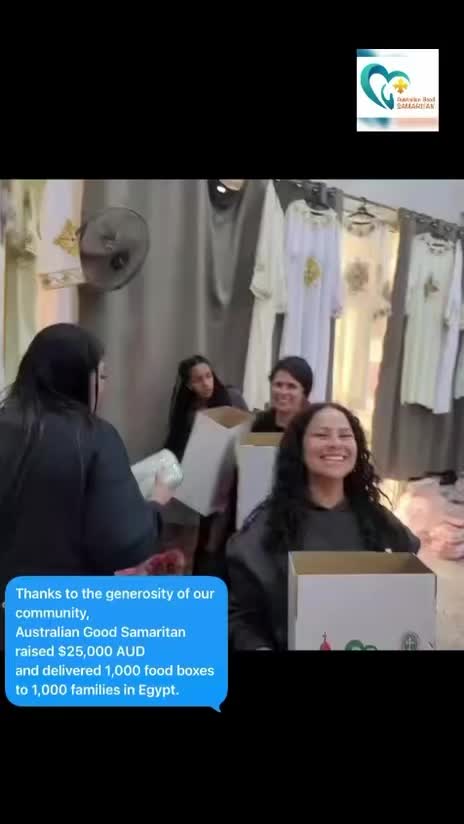 🤍 Serving with Love in Egypt
Our servants were blessed to spend time serving families and children in Egypt while distributing 1,000 food boxes to those in need.
Moments like these remind us that service is not only about giving, but also about sharing love, joy, and hope.
Thank you to everyone who supports this mission and helps us serve others in the name of God. 🙏
#australiangoodsamaritan #servingwithlove #helpingfamiliesinneed #faithinaction