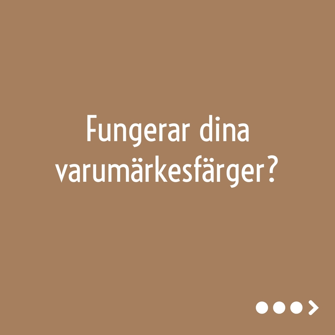 Har du verkligen rätt färger? ◾️
Jag såg en annons häromdagen där halva bilden var tydlig och gick lätt att läsa och halva hade företaget valt en färgkombination som var omöjlig att läsa.
Resultatet - jag scrollade vidare och försökte inte ens läsa klart annonsen.
När du väljer ditt varumärkes färger så kan du inte bara ta färger som är fina och som förmedlar rätt känsla, de ska också fungera tillsammans.
Och då behöver man kolla på kontrasterna mellan dem.
Kika på mina exempel som förstår du nog vad jag menar.👆🏼
Likaså om man lägger text på ett foto så behöver man ofta trixa till det lite för att få det tydligt.
Kanske behöver du beskära om fotot, göra det transparent eller kanske lägga en färgruta bakom texten.
Vill du att man ska stanna kvar på din design och läsa klart den, se då till att kontrasten är rätt och att texten är tydlig. 😊️
#design #grafiskdesign #grafiskdesigner #marknadsföring #soloföretagare #solopreneur #egenföretagare #företagare #drivaeget #visuellkommunikation #branding #branddesigner