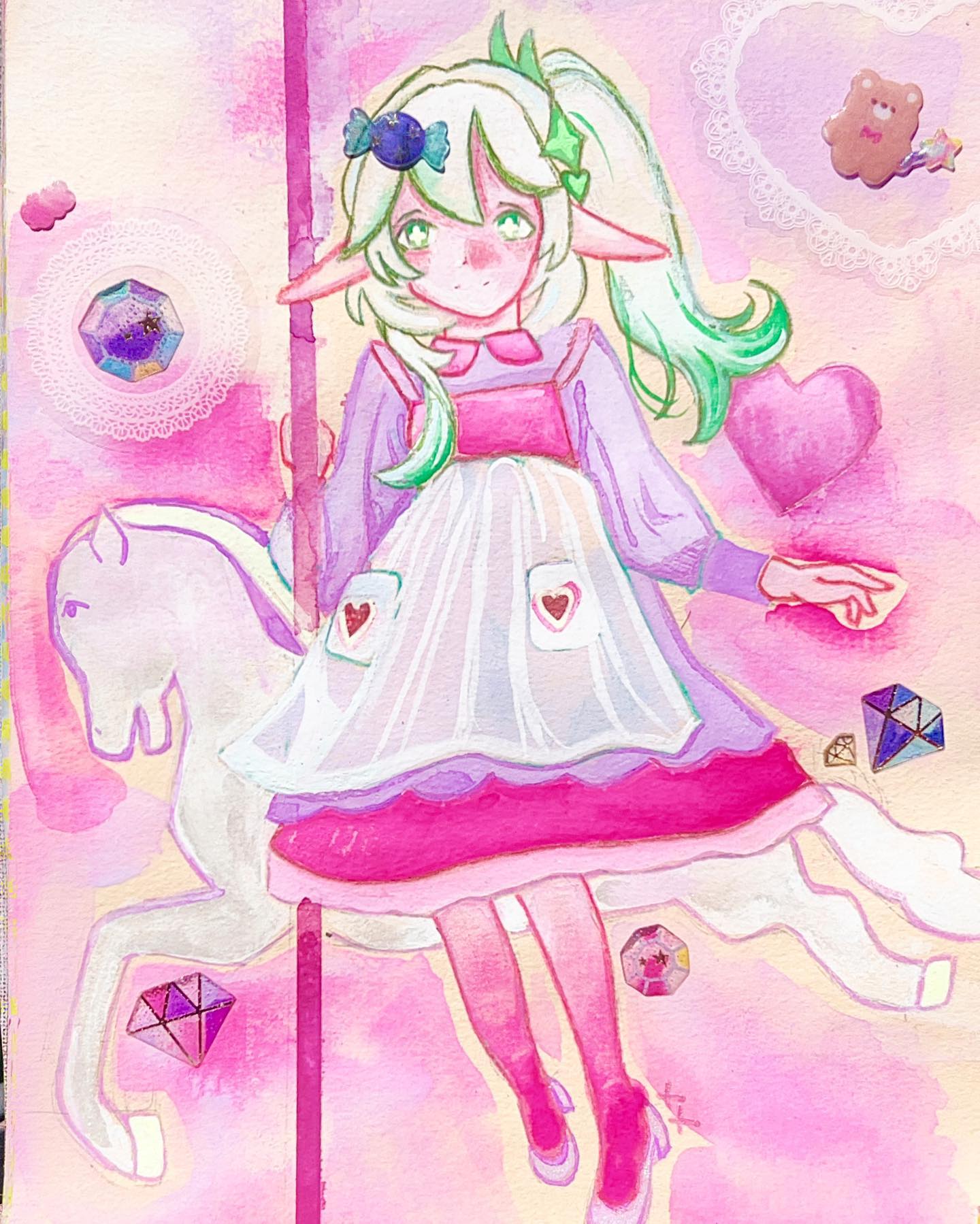 nahida from @genshinimpact, also swipe to see how sparkly it is :D
-
#genshinimpact #genshinimpactfanart #nahida #gouache #artistsoninstagram