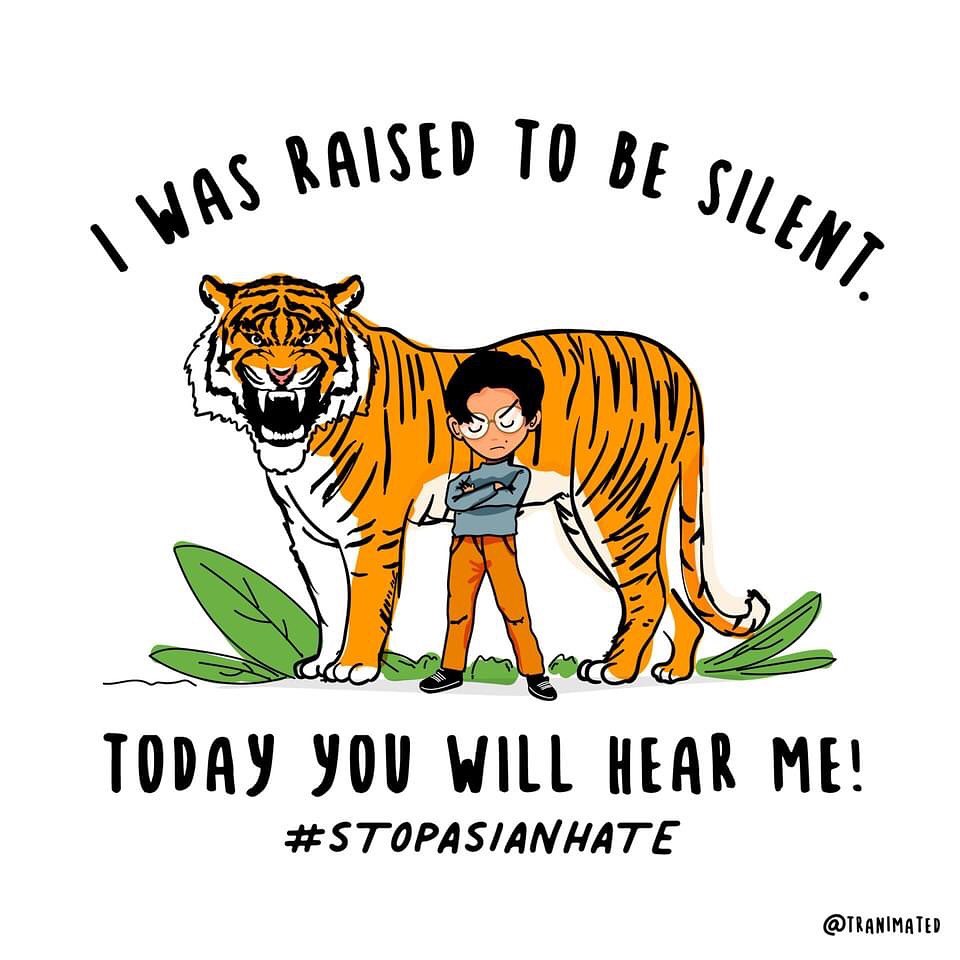 Take a look at the beautiful works of art that’s been circulating online/on IG ~ these artists are lending their talent to help minority voices👏. Stop Asian hate in our American communities. #justice #equality #stopasianhate #fromhere #stayinghere