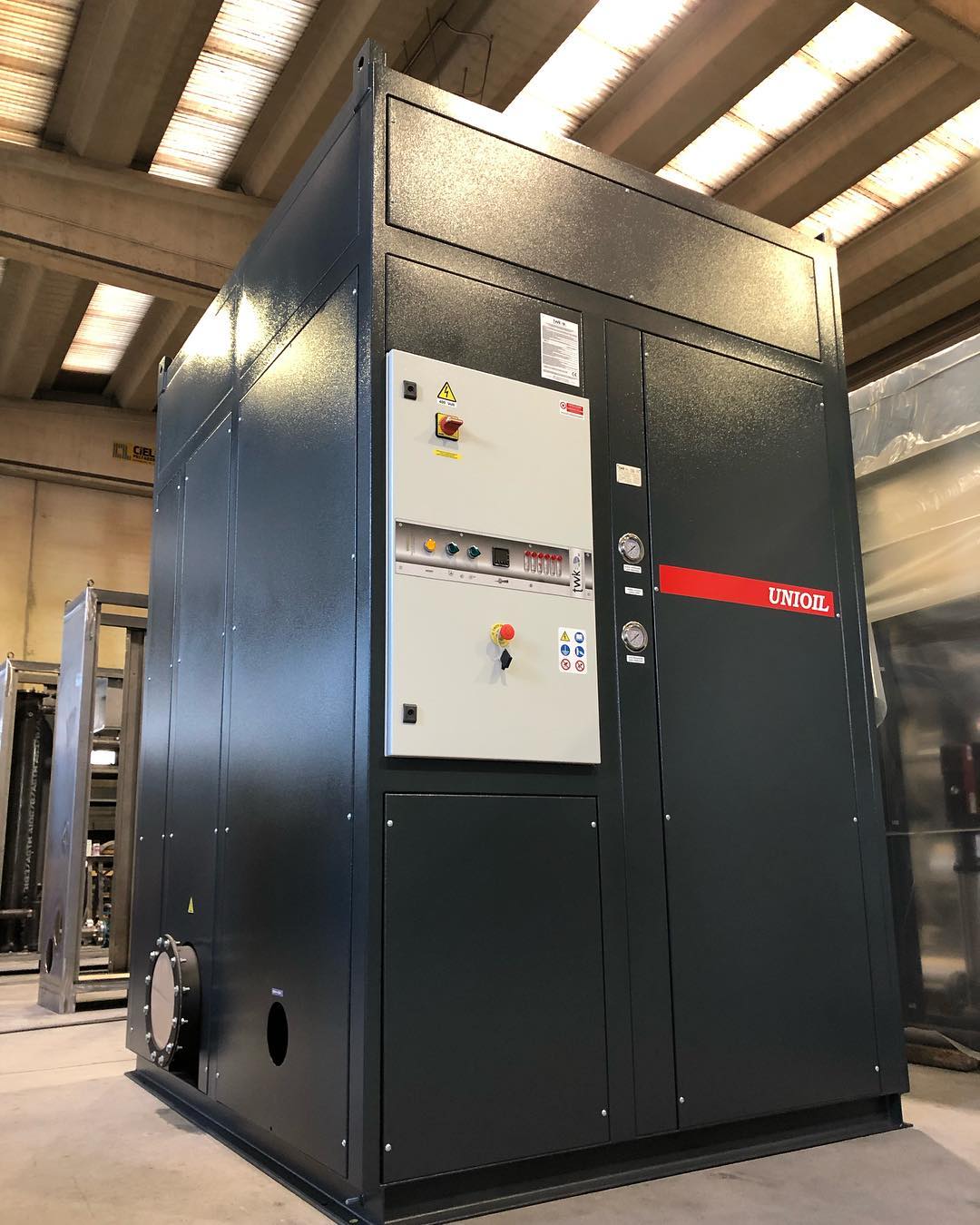 Diathermic oil heater with methane gas UNIOIL 700 #twkboiler