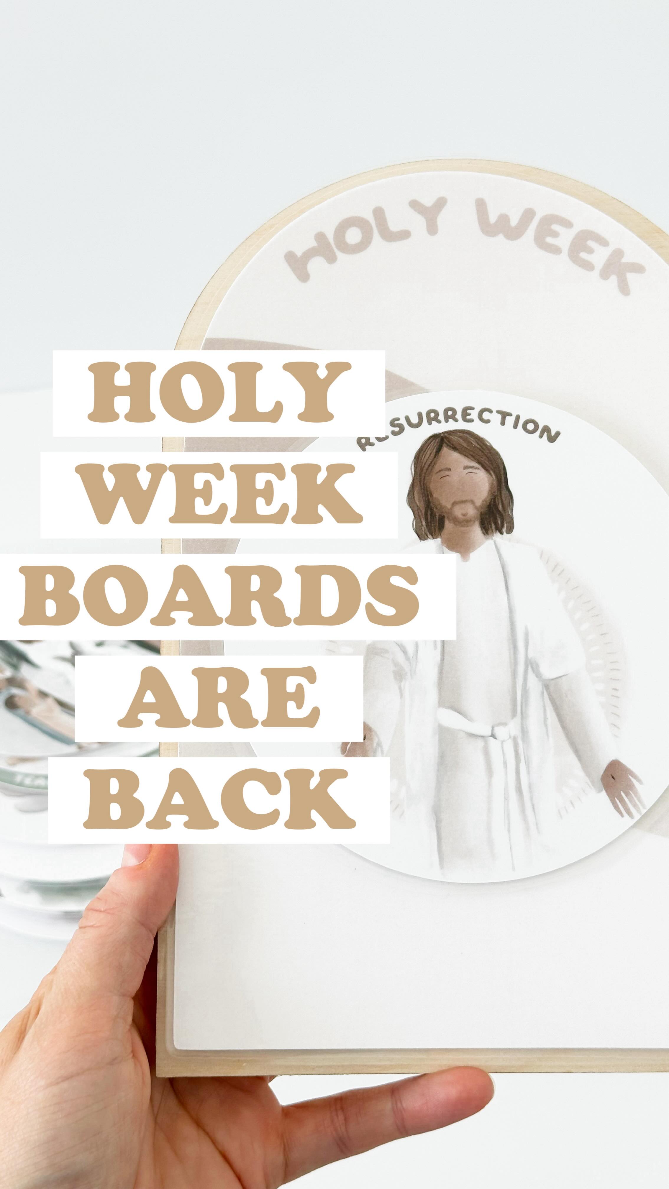 I seriously can’t tell you how much these mean to me, and how excited I am to be releasing them to you again. It’s been a minute. And if you know, you know🫶🏽
Easter is full of beautiful traditions….but the most important one is remembering Christ.
Holy Week tells the story of His love, sacrifice, and resurrection.
I created these Holy Week boards to help families remember that story in their homes-one small moment each day.
Because when our children understand the meaning of Easter, it becomes so much more than a holiday.
These boards came to life so quickly for me, I’m so happy I documented the process, and I’m so happy to be releasing them again to you!🥹🥰 Let’s fill our home with Jesus this season.✨
These are all handmade, illustrated by me, and my (at the time, local!) friend @archtheorydisplays cut the boards for me💛
You can find these Holy Week Boards on my website here: (I’ll link them in my stories and a highlight bubble too😘)
https://www.audreyfuller.com/product-page/holy-week-board
__________
#holyweekactivitiesforkids #easterstorytimeline #familyeastertraditions #holyweekboard #eastercountdown
* holy week activities for families, holy week ideas for kids, christian easter activities for kids, religious easter activities for families, holy week traditions for families, easter christ centered activities, holy week countdown for kids, holy week devotional for families, easter story for kids christian, teach kids about holy week, christ centered easter ideas, easter devotional for kids, family easter traditions christian, holy week symbols for kids, easter story timeline for kids
