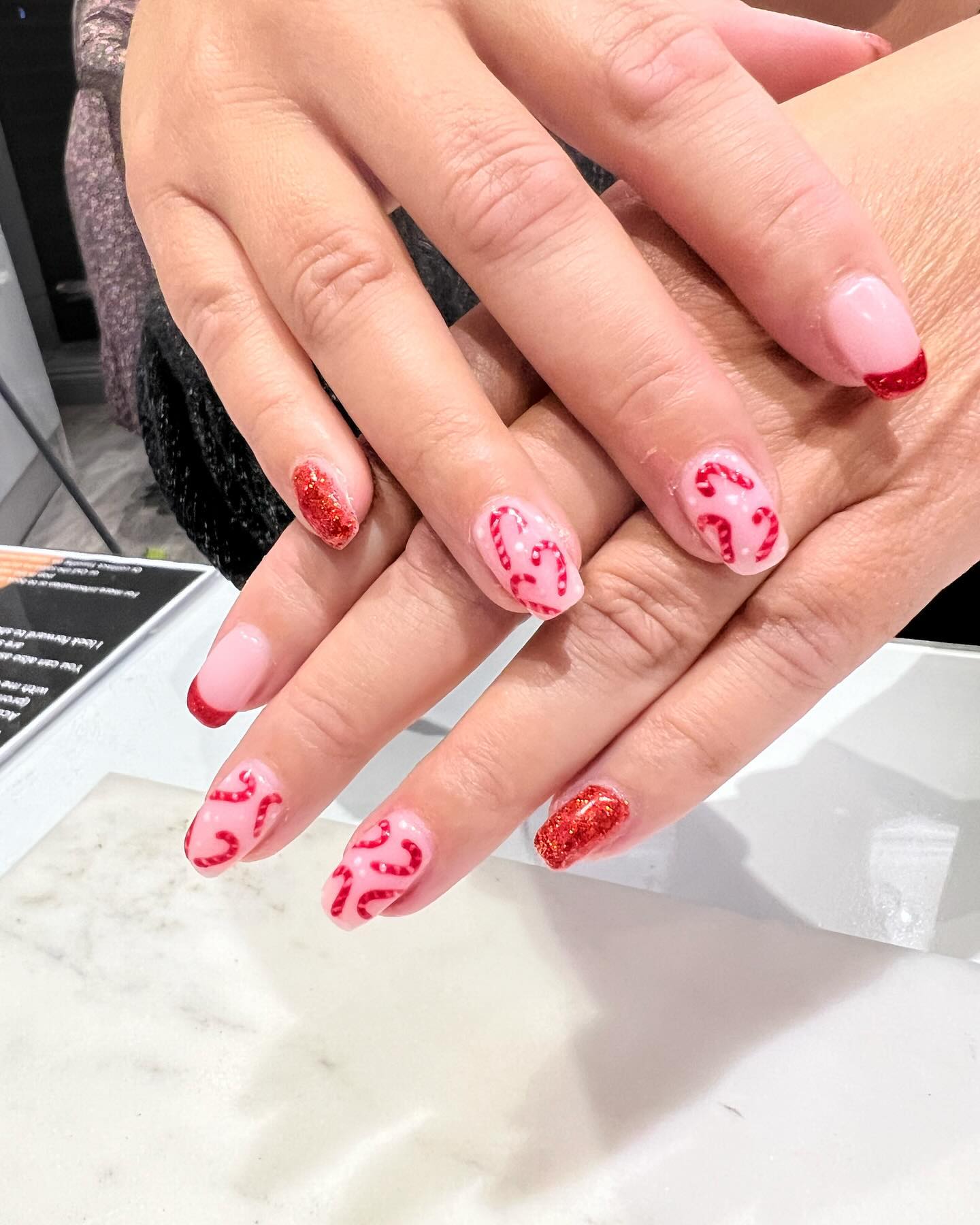 The Christmas nail sets have started. Nails by Hayley