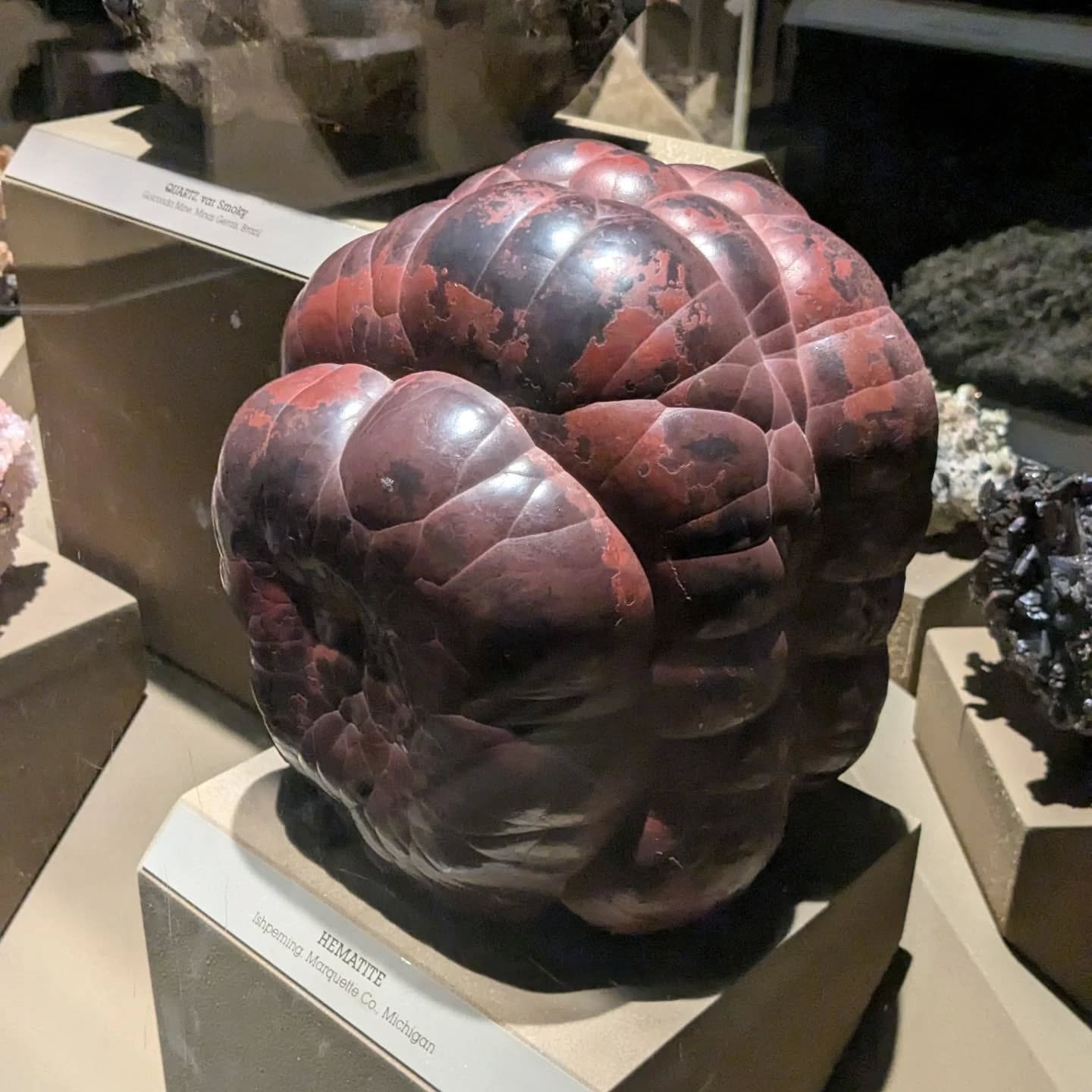 Beautiful shapes. Love how organic forms mimic decomposition and tiny landscapes. This was at the Natural History Museum last month :)