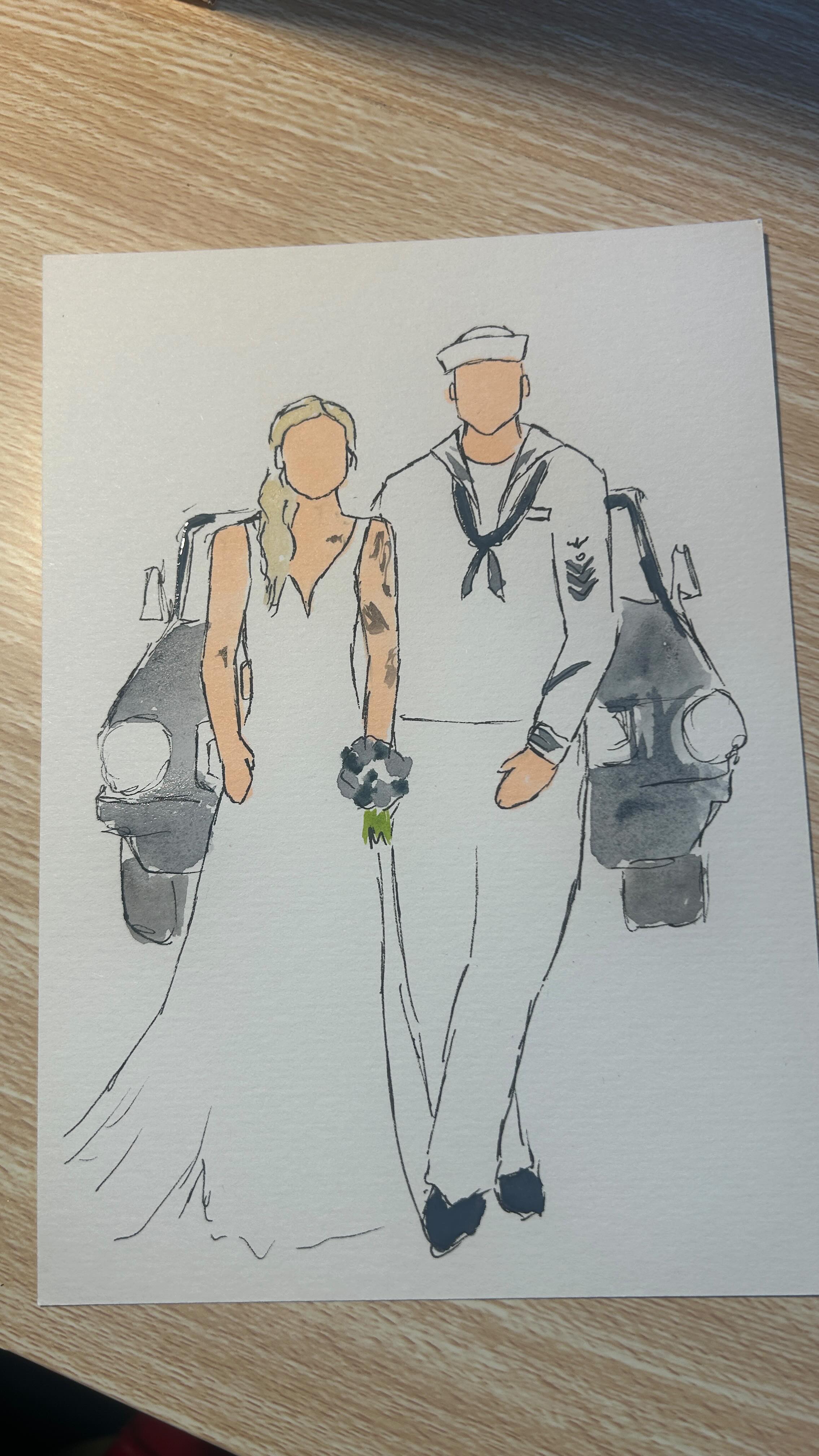 Day 28/100: Kirsten and Trevor!!
I loved doing these tattoos! This was such a fun portrait! If you’re interested in having live guest portraits at your wedding, message me here or inquire on my website! Secure your date today!
#creatorsearchinsights #2026bride #weddingfavor #liveweddingpainter #guestportraits