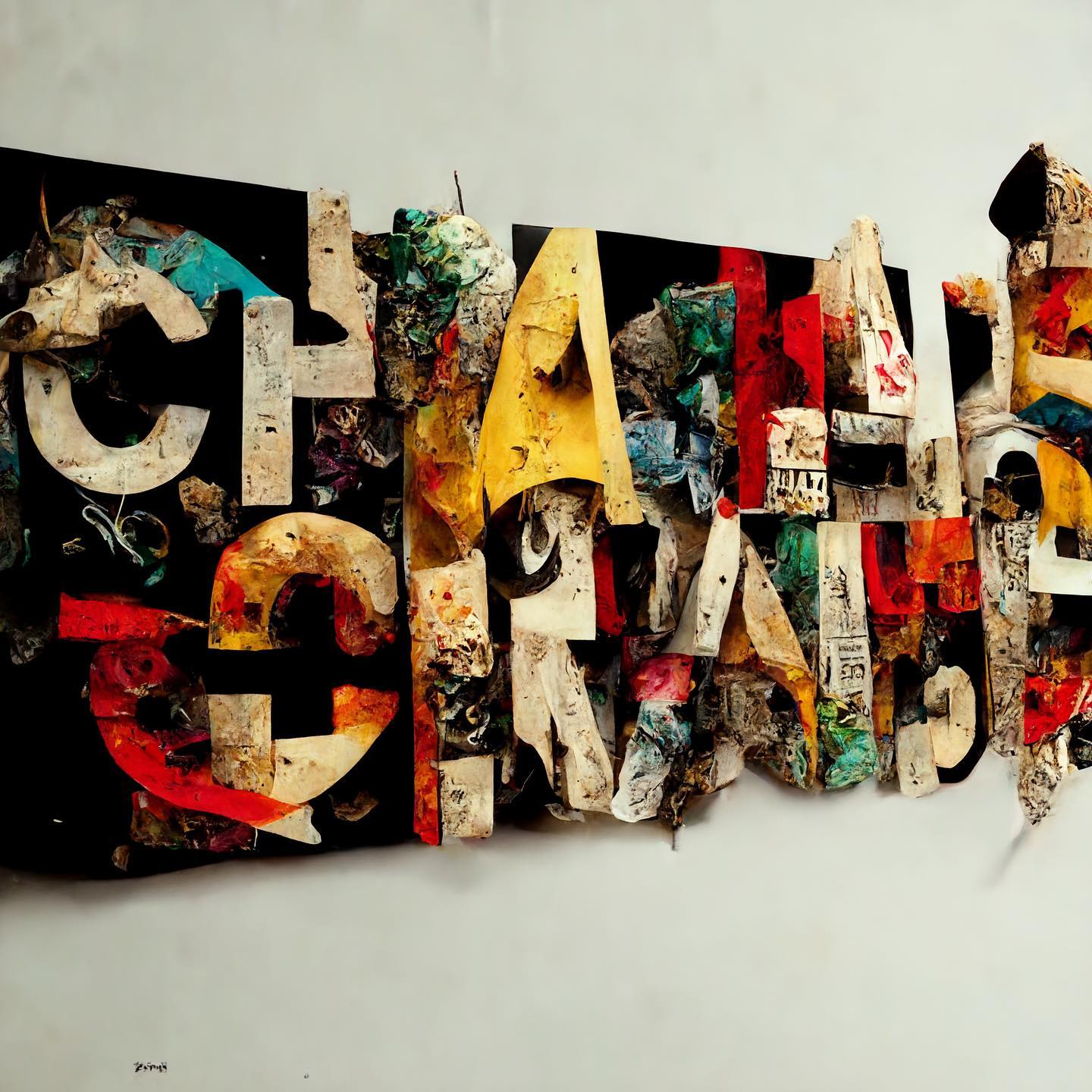 Junkyard Chaos #midjourney #typography