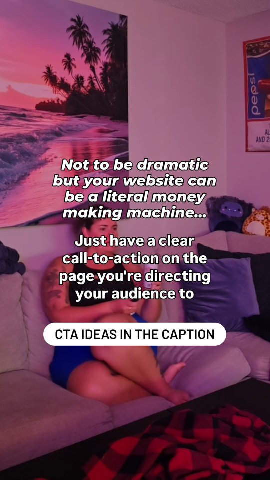 EASY CTA IDEAS FOR YOUR WEBSITE (Save for later to refrence!) 🤓
• Book Now
• Shop Now
• Let's Get Started
• Get My Free Quote
• Learn More
• Schedule A Call
• Shop Sale
• Fill Out Application
• Sign Me Up
• Claim Amy Offer/Discount
• Download My (insert freebie)
• Reserve My Spot/Seat
• Get Started
• Subscribe To Our (Newsletter/Blog/Etc)
Your website should guide your visitors where they need to go the moment they land there. Its kinda like... walking into a mall and having a map of the mall front and center. 🙂