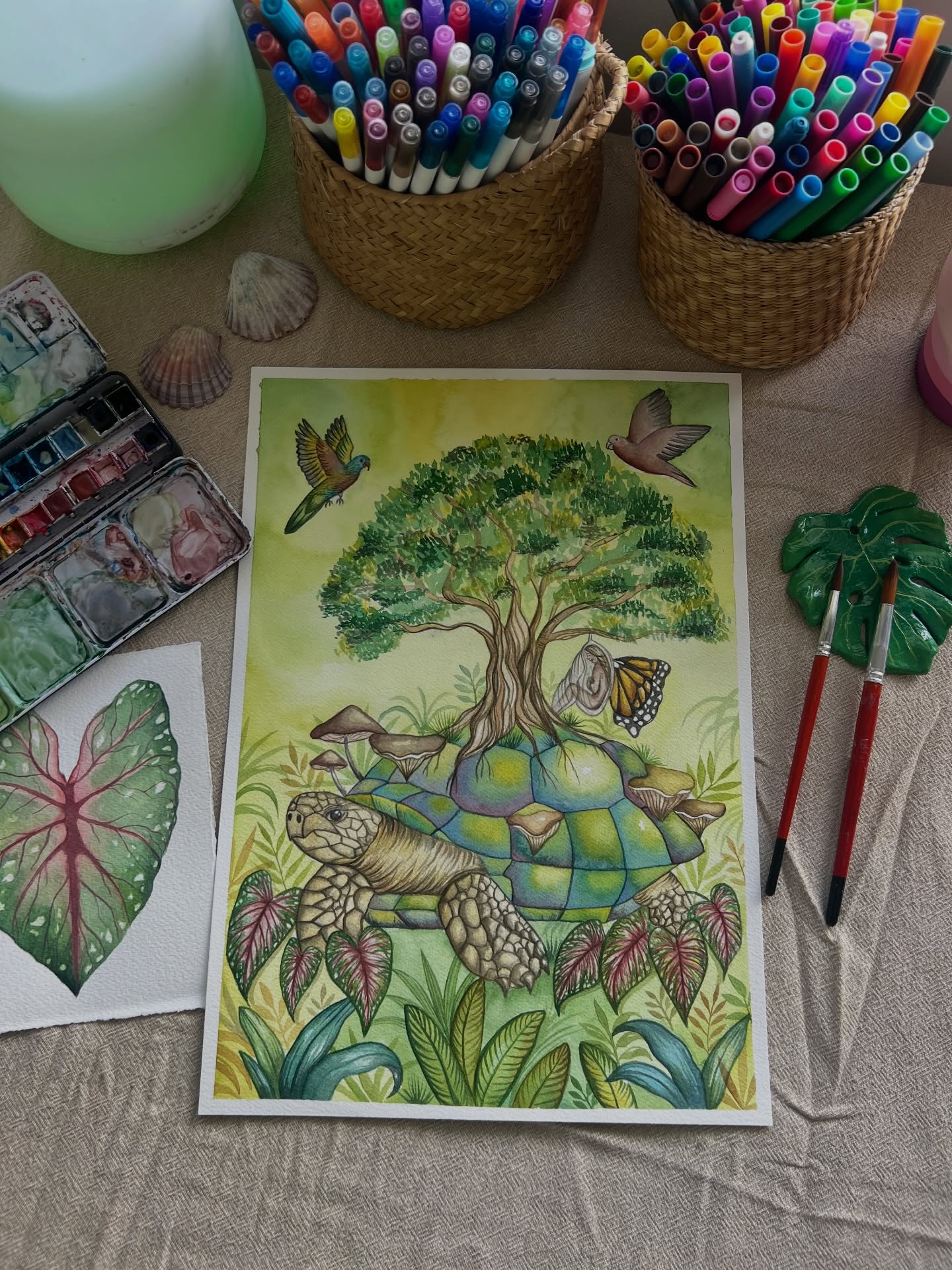 After a long time away from watercolor, I decided to give it another go and created this piece. This time, I’d love to ask you: what name would you give it?
I’m also curious to know how it makes you feel. What does it represent to you? Leave a comment below 👇🏾
Much love,
Kai 🌻🌻