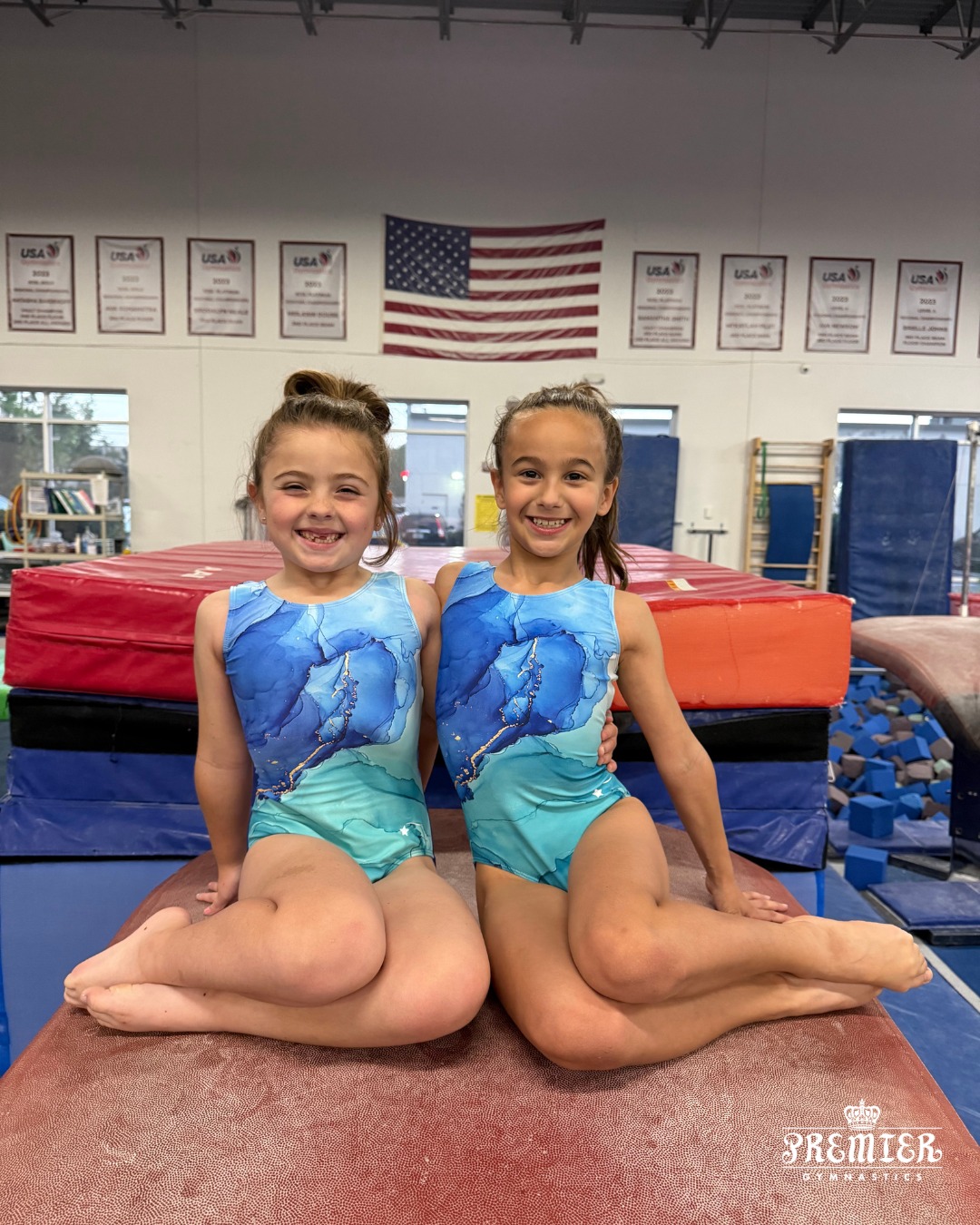 Twinning Tuesday 💙
Level 2 besties Ellie & Della matching and ready for practice!
#TwinningTuesday #GymnasticsLife #GymnasticsGirls #GymBesties #Level2Gymnastics