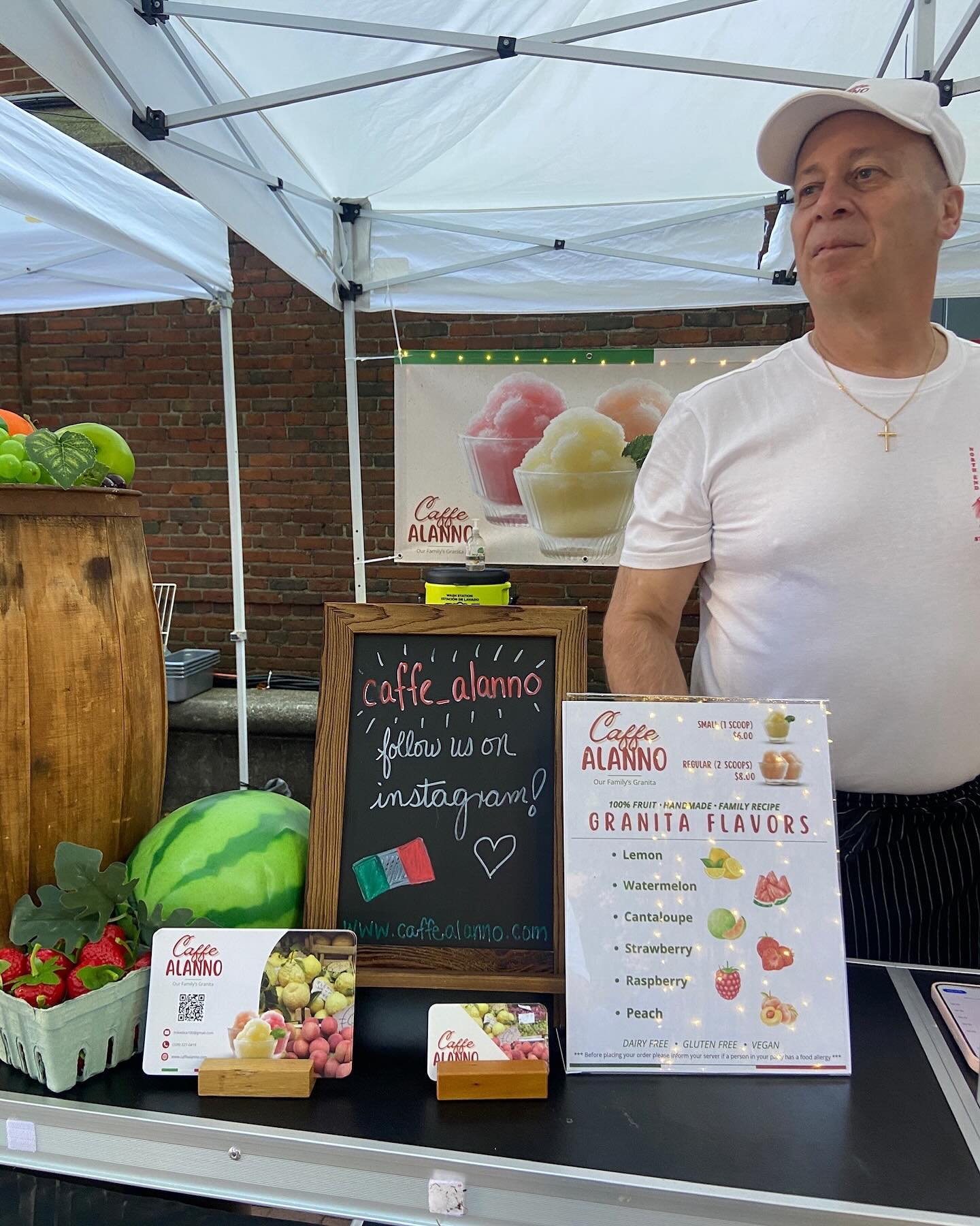 Recap of our first feast experience! We had a blast selling our granita at the San Gennaro feast in Bostons North end and so thankful to have this experience. We loved teaching our new customers about our family’s granita❤️🤍💚🇮🇹 #ourfamily #granita #sangennaro #northendfeast #boston #familybuisness