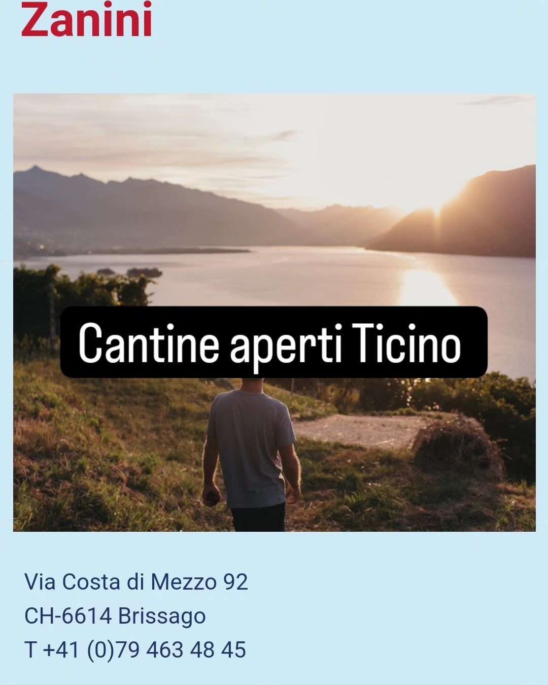 Wenn Sie dieses Wochenende im Tessin sind, verpassen Sie nicht die Cantine Aperte Wine Tour. Besuchen Sie in Brissago die Azienda Vitivinicola Giromit von Fabio Zanini.
---
Se sei in Ticino questo fine settimana, non perdere le Cantine Aperte. A Brissago vai a visitare l'Azienda Vitivinicola Giromit di Fabio Zanini.
---
If you are in Ticino this weekend, do not miss the Cantine Aperte. In Brissago, go and visit Azienda Vitivinicola Giromit by Fabio Zanini
More info:
https://cantineaperte.ch/azienda-vitivinicola-giromit-di-fabio-zanini/