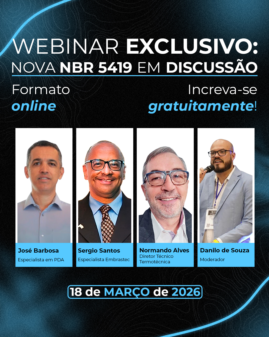 ⚡️ Webinar exclusivo!
A nova NBR 5419 já chegou e entender o que realmente mudou na proteção contra descargas atmosféricas será essencial para quem atua com projetos, inspeções e instalações de SPDA.
A Revista O Setor Elétrico promove um webinar especial com quatro engenheiros que participaram diretamente da construção da nova norma, entre eles, o nosso especialista o Eng. Sérgio Santos.
Será uma oportunidade unica de ouvir, diretamente de quem ajudou a escrever a norma, quais são as mudanças mais relevantes e como elas impactam projetos, análise de risco e critérios de proteção na prática.
📅 Data: 18/03/2026
⏰ Horário: 20h
💻 Formato: Online
Se você é eletricista ou tomador de decisões, atua com SPDA, inspeção ou manutenção, este encontro é essencial para se atualizar sobre o novo cenário da norma.
👉 Garanta sua participação e acompanhe de perto essa atualização técnica que vai impactar todo o setor.
Acesse: https://osetoreletrico.osetoreletrico.com.br/webinar-5419
#Embrastec #NBR5419 #SPDA #EngenhariaElétrica #ProteçãoContraRaios #Webinar #DescargasAtmosféricas #Engenharia #NormasTécnicas ⚡