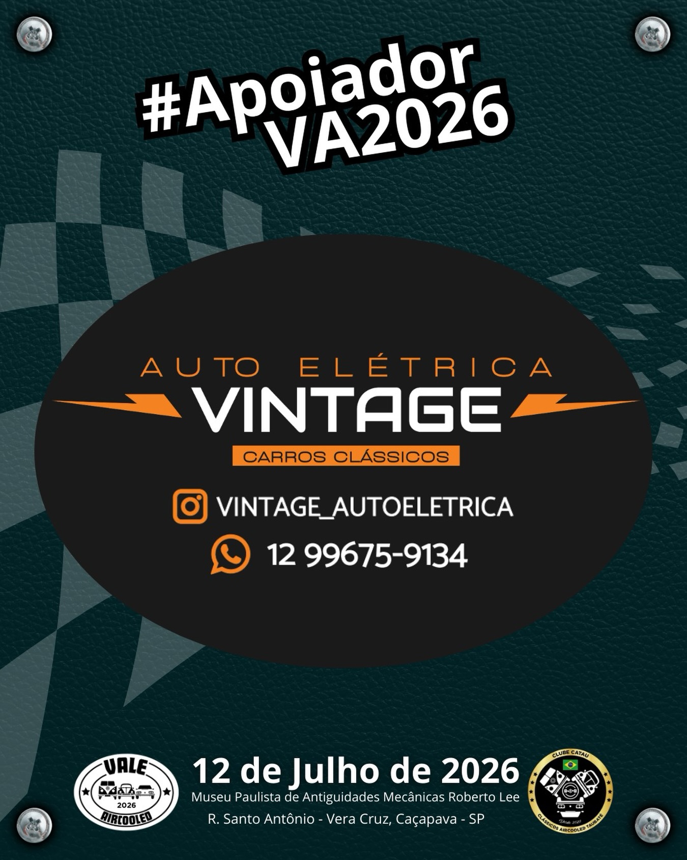 ⚡🚗 Cuidado elétrico à altura dos clássicos!
A Vintage Auto Elétrica é especialista em veículos antigos e clássicos, unindo conhecimento técnico e atenção aos detalhes para manter cada sistema funcionando com precisão e segurança.
Do diagnóstico à restauração elétrica, é um trabalho feito com respeito à originalidade e à história de cada carro — porque clássico bem cuidado é clássico que continua rodando e encantando.
#ValeAircooled2026 #VintageAutoElétrica #CarrosClássicos #AircooledBrasil #antigomobilismo