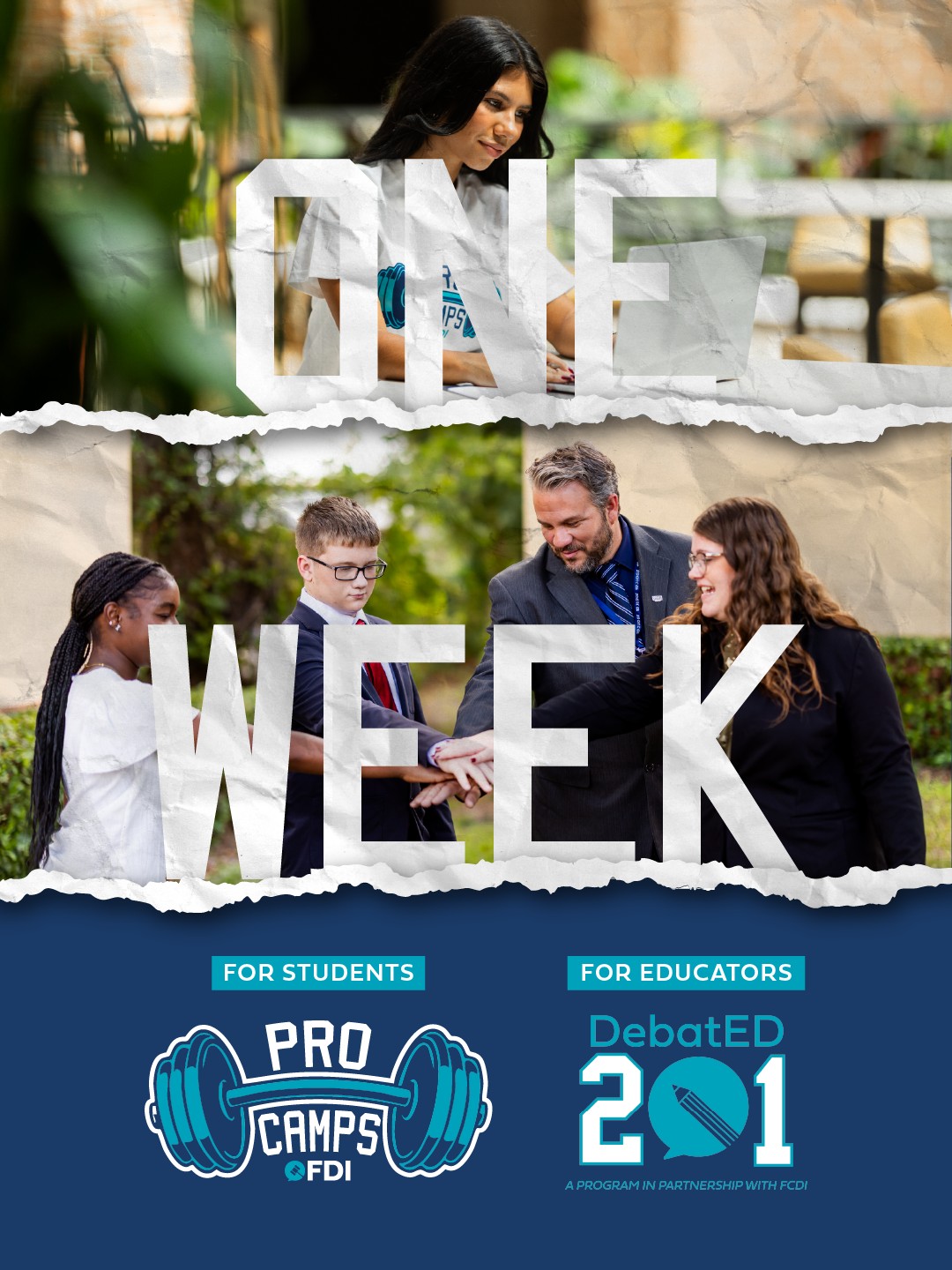 We are ONE WEEK away from a DOUBLE-HEADER weekend of workshops! We are taking over Orlando on March 20-22 with DebatEd 201 for coaches and Pro Camp for varsity-level students ā all to sharpen skills, connect with peers, and walk away ready to close out the season stronger than ever. Orlando, here we come!