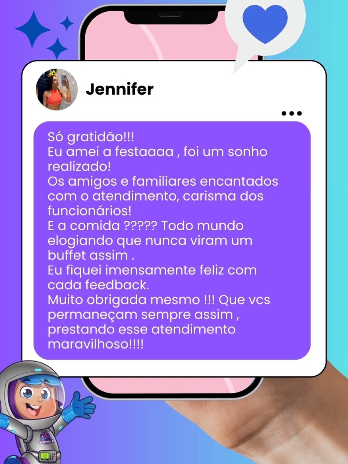 Feedback da nossa cliente do dia 14/3/26 ❤️