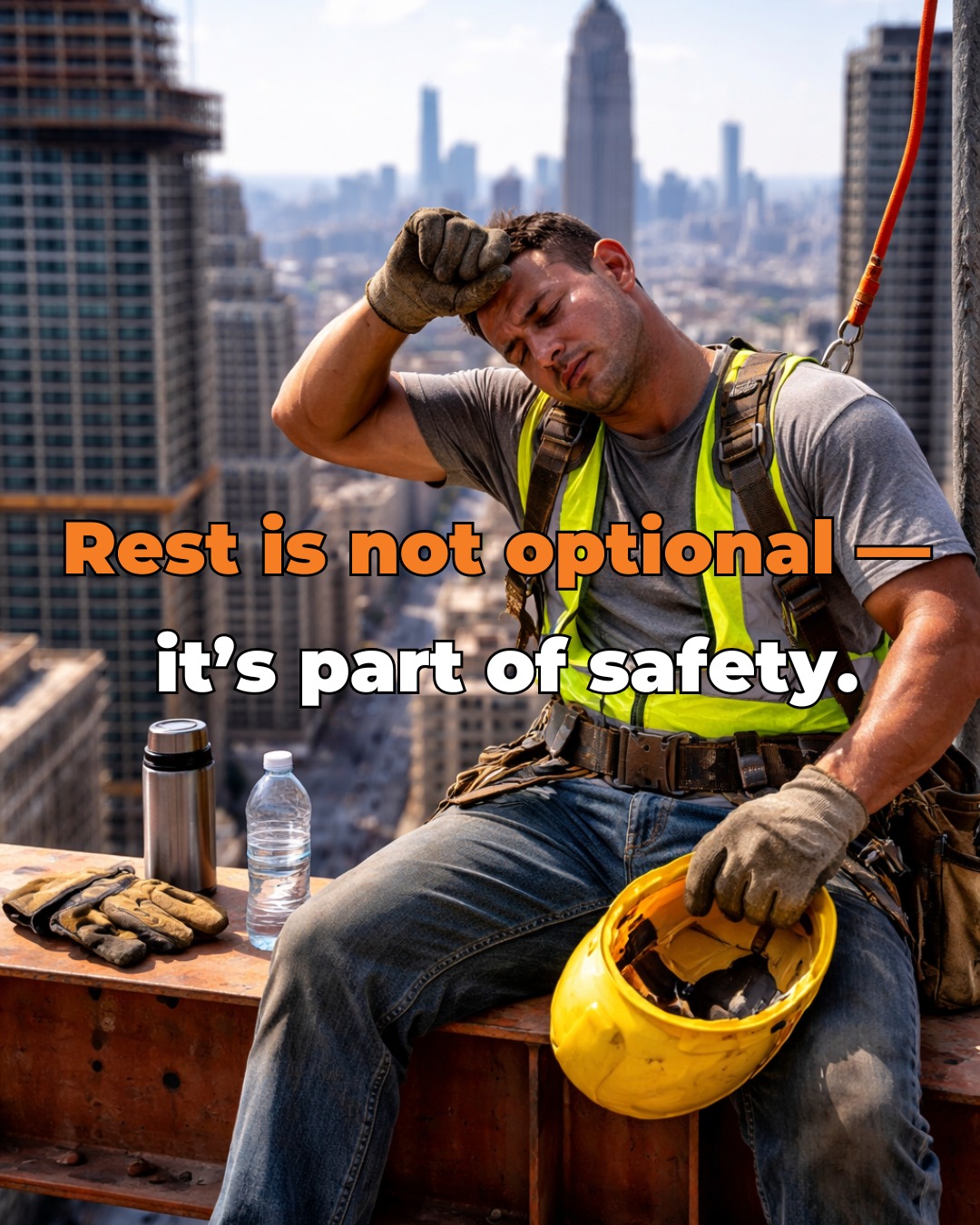 🧠 Fatigue doubles the risk of workplace injuries.
Long hours. Heavy work. High risk.
Ignoring fatigue can cost more than just productivity.
#ConstructionSafety #NYCConstruction #WorkplaceSafety #SafetyFirst #StaySafe #HardHatLife #ConstructionLife #SSTCard #NYCWorkers #SafetyTraining #BuildSafe #ContractorLife #InjuryPrevention #WorkSmart #StayAlert