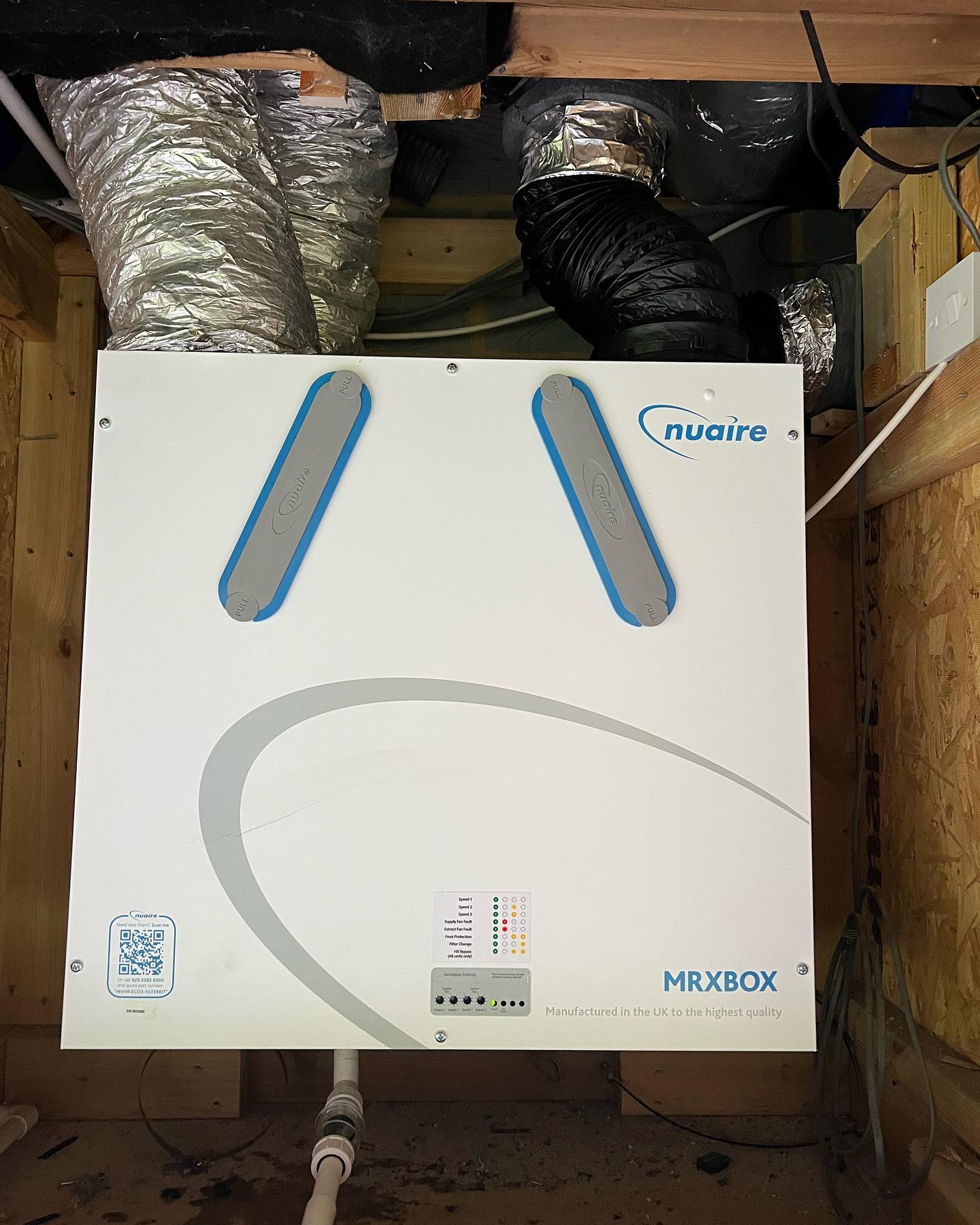 Old MVHR out new one in another happy customer for all you home ventilation needs please hesitate to contact us